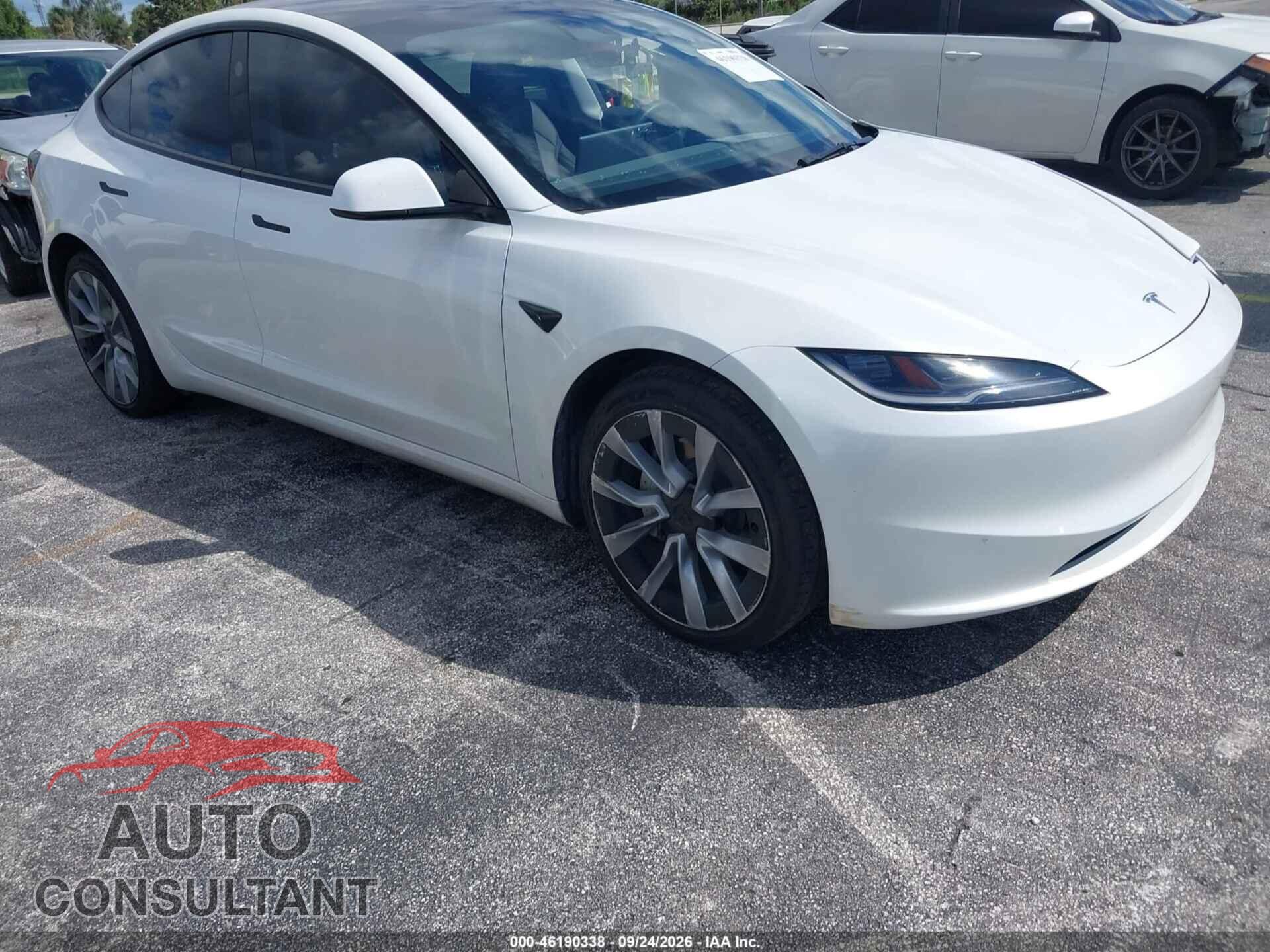 TESLA MODEL 3 2025 - 5YJ3E1EA2SF908346