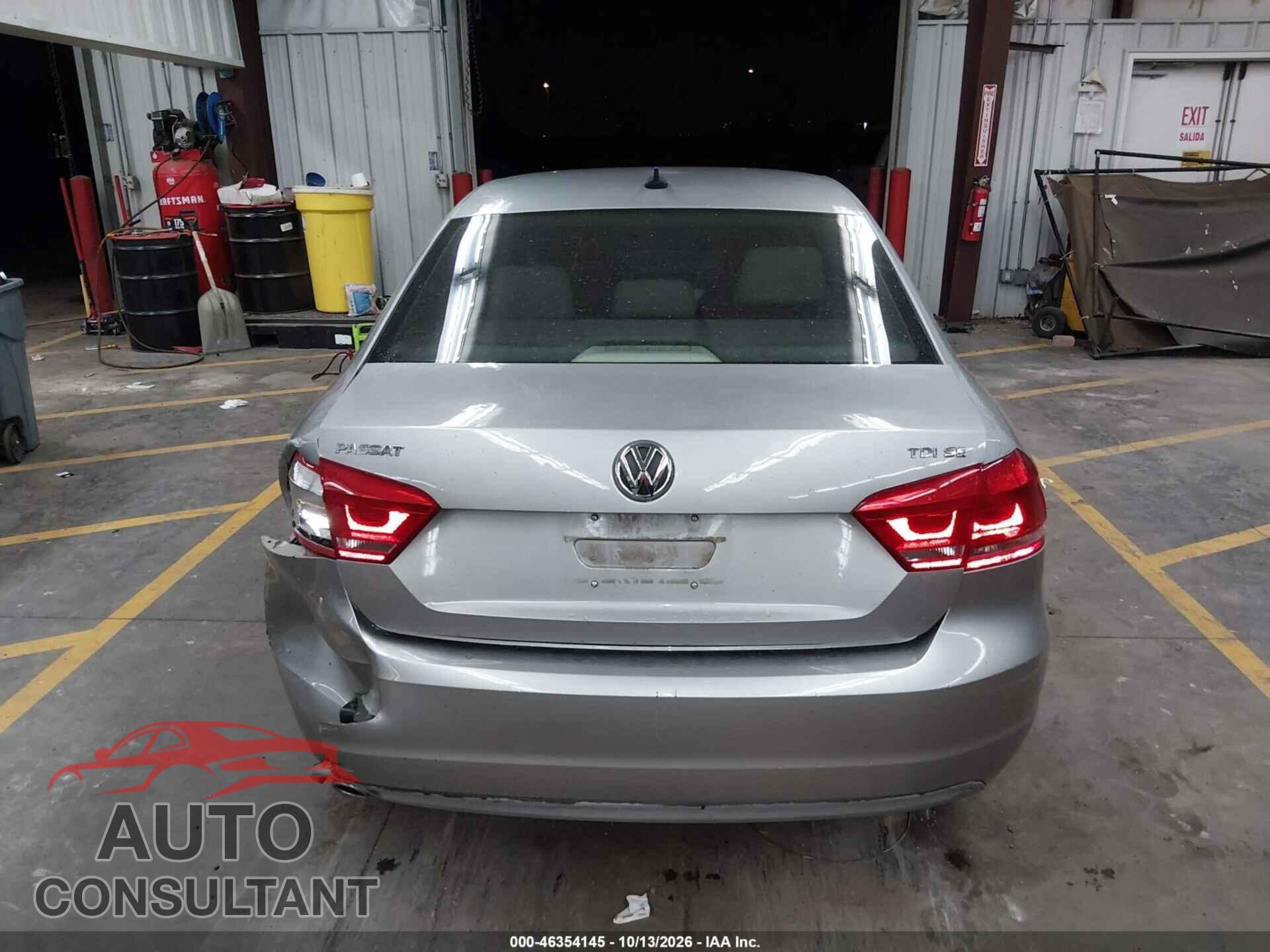 VOLKSWAGEN PASSAT 2013 - 1VWBN7A36DC028611