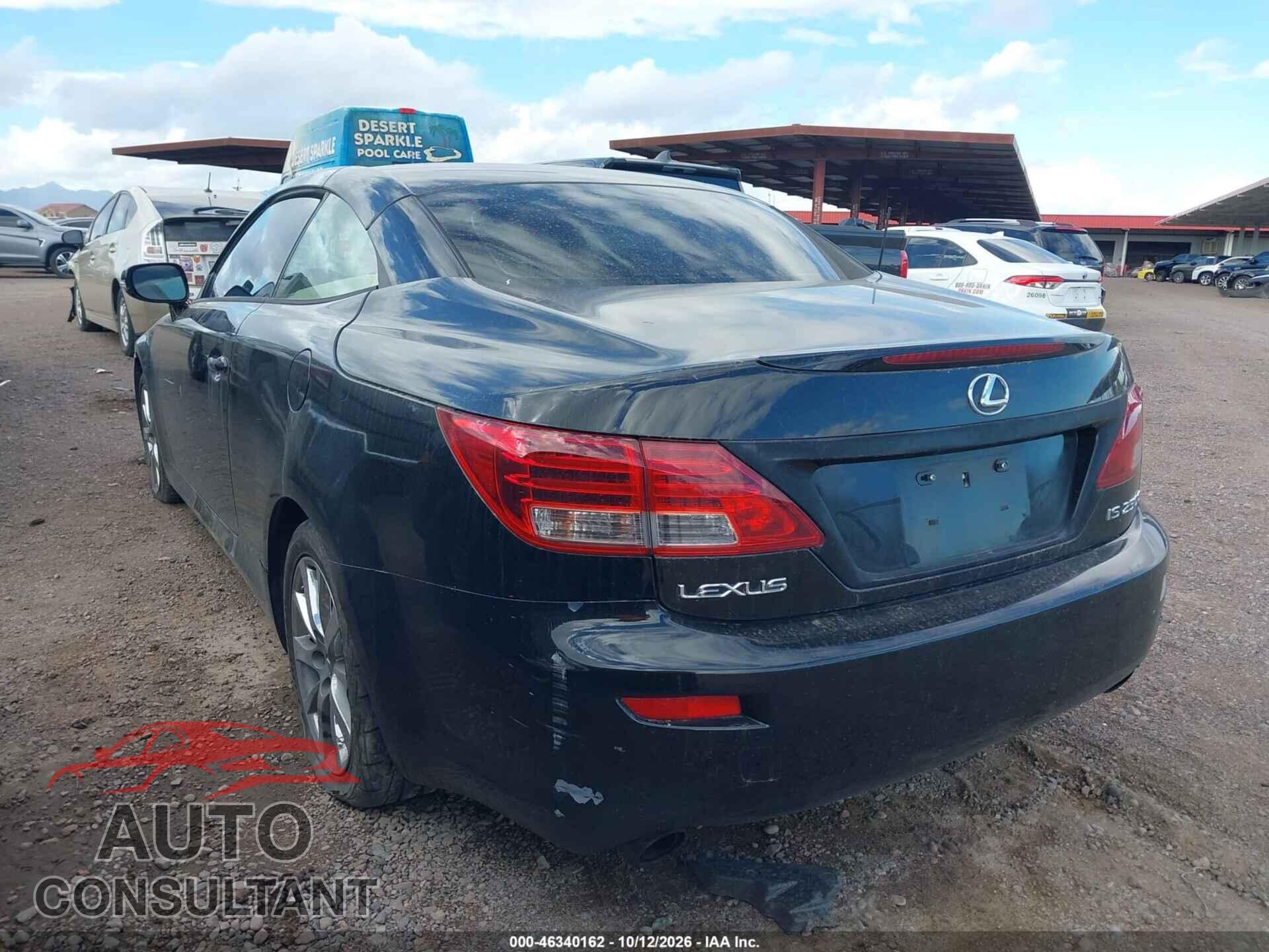 LEXUS IS 250C 2010 - JTHFF2C21A2503722