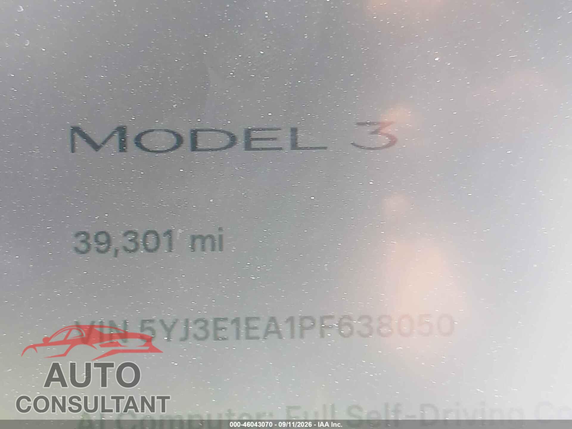 TESLA MODEL 3 2023 - 5YJ3E1EA1PF638050