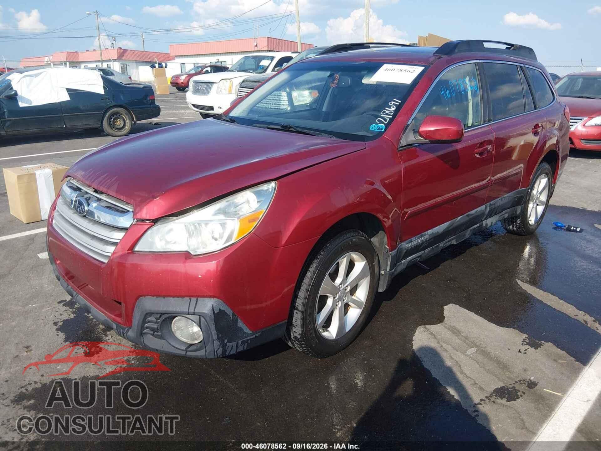 SUBARU OUTBACK 2013 - 4S4BRCKC2D3218691