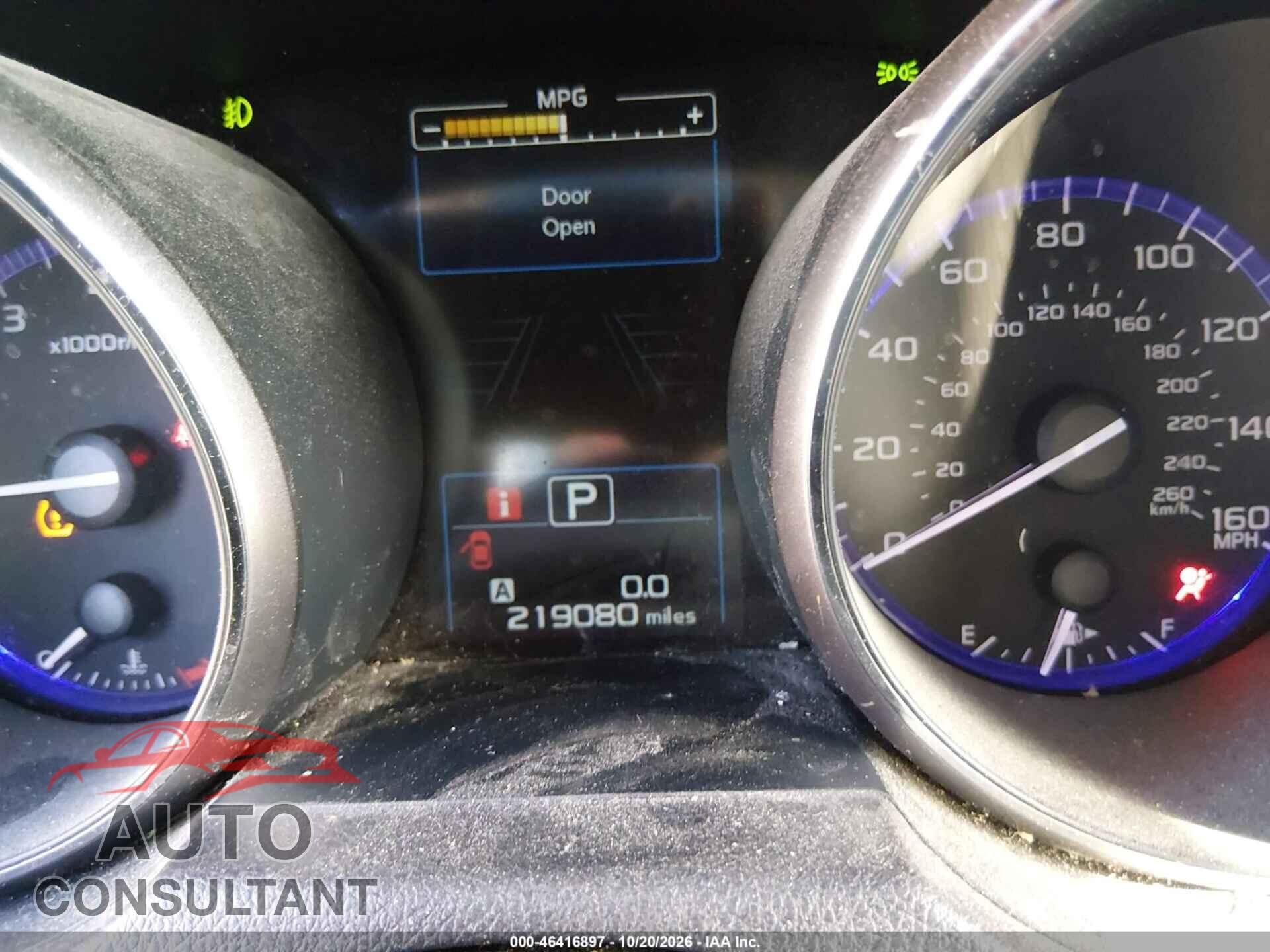 SUBARU OUTBACK 2016 - 4S4BSENC8G3237729
