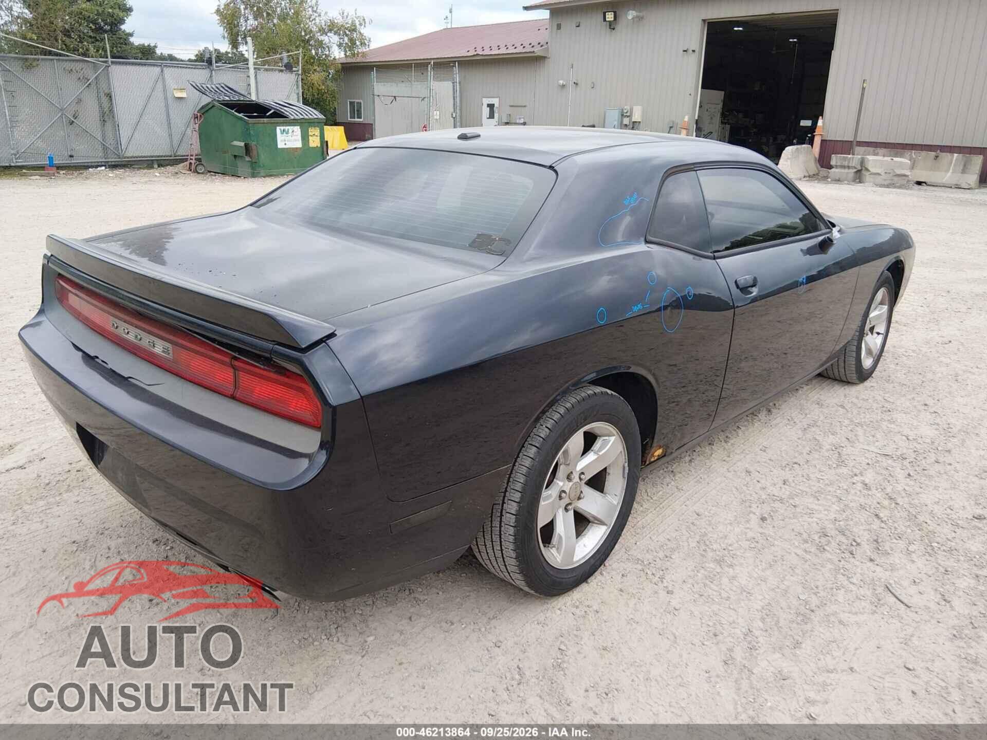 DODGE CHALLENGER 2012 - 2C3CDYAG9CH167702