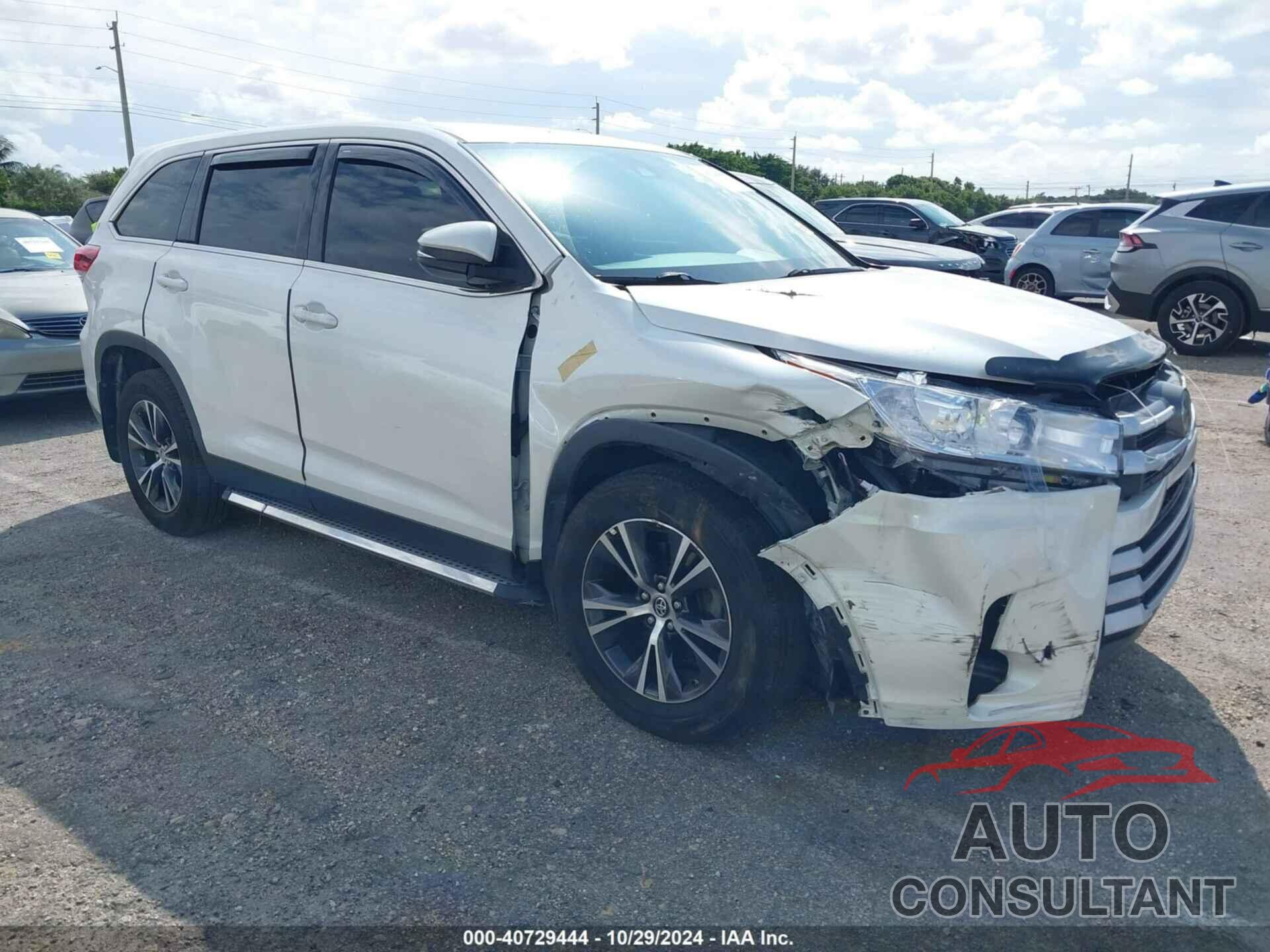 TOYOTA HIGHLANDER 2019 - 5TDZARFH7KS042994