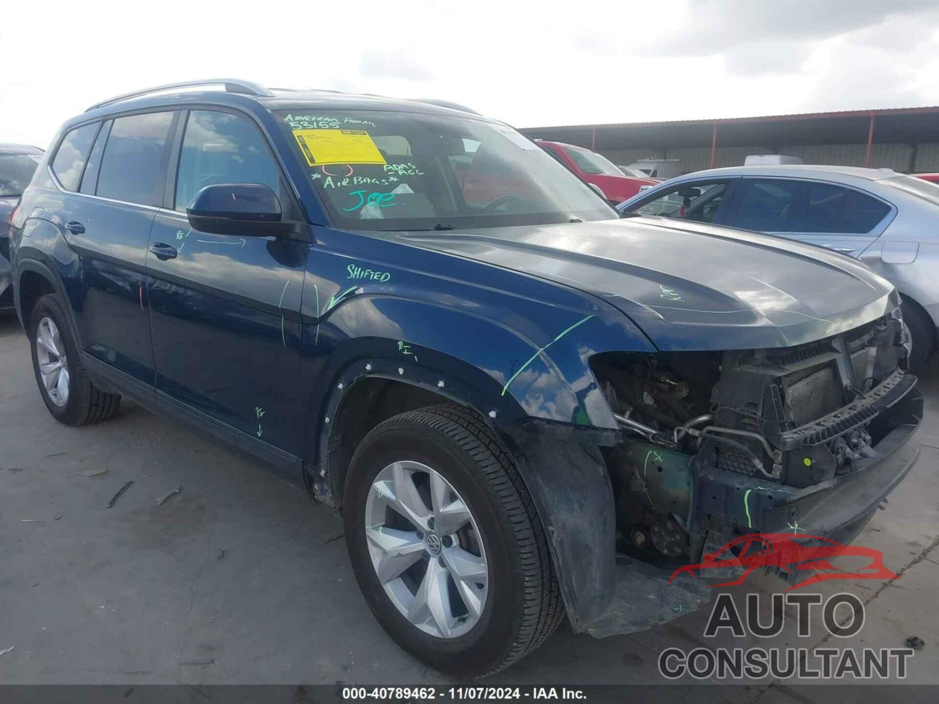 VOLKSWAGEN ATLAS 2018 - 1V2KR2CA9JC505855