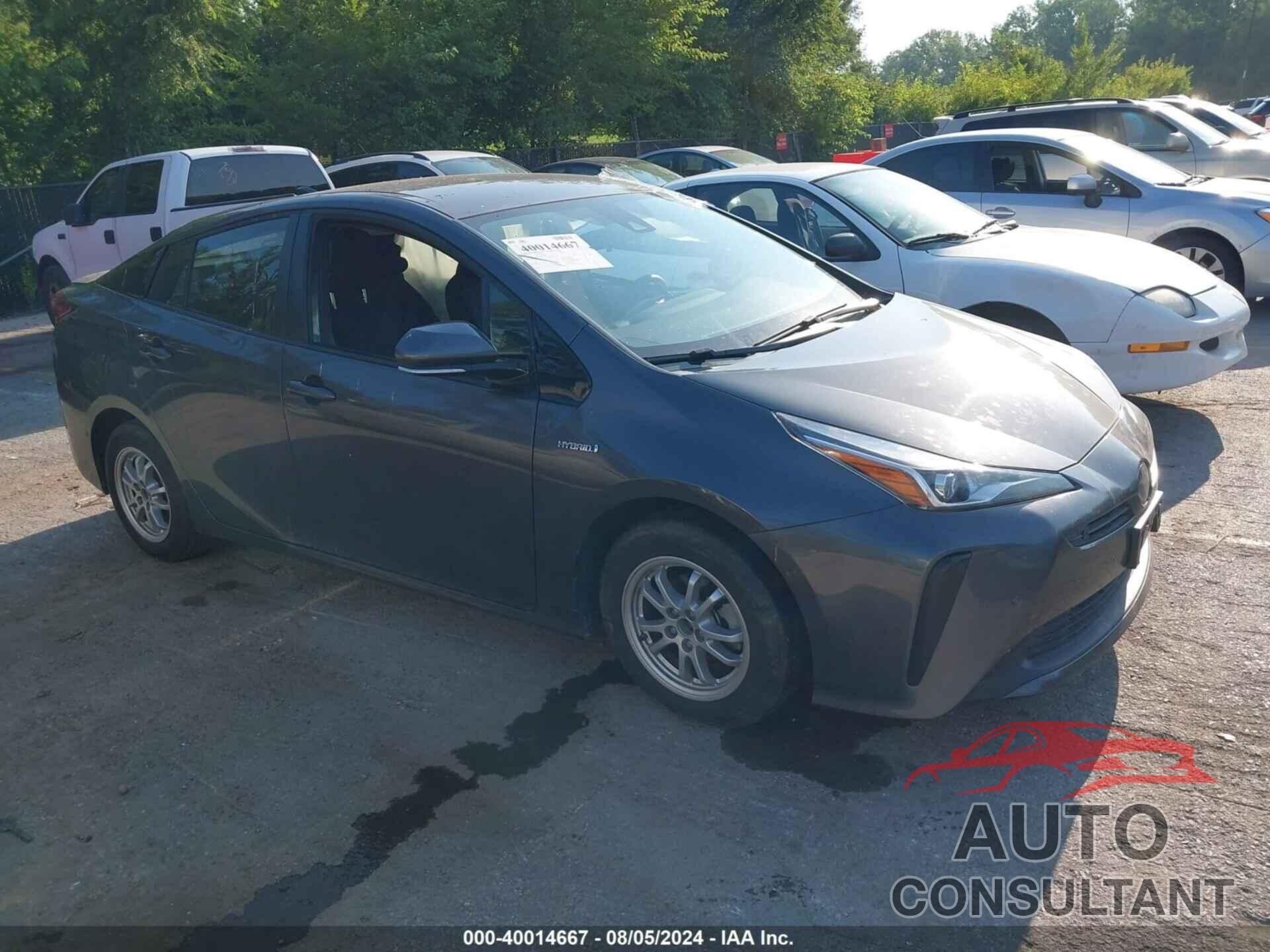 TOYOTA PRIUS 2019 - JTDKARFU4K3078187