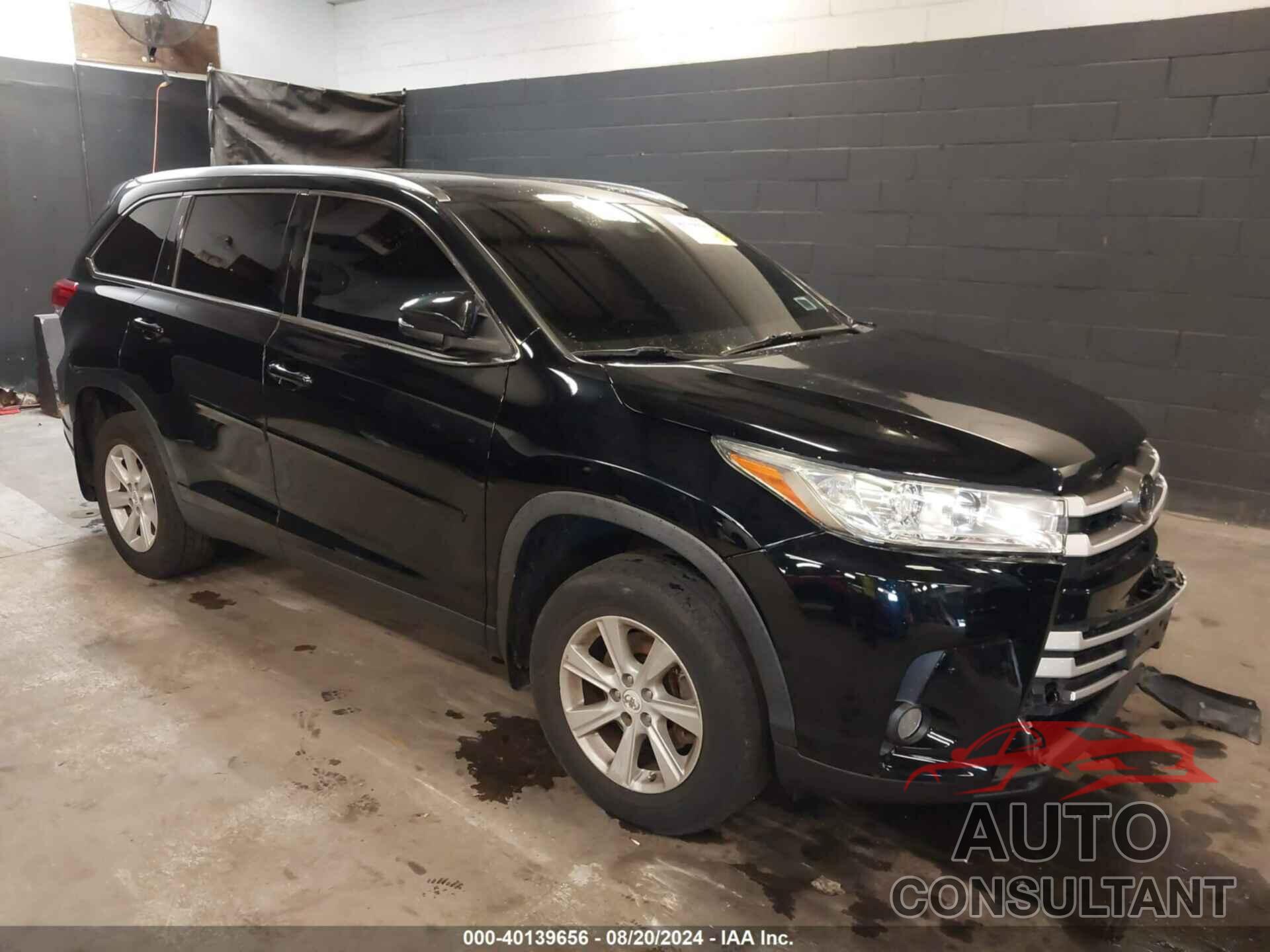 TOYOTA HIGHLANDER 2019 - 5TDJZRFH9KS598021