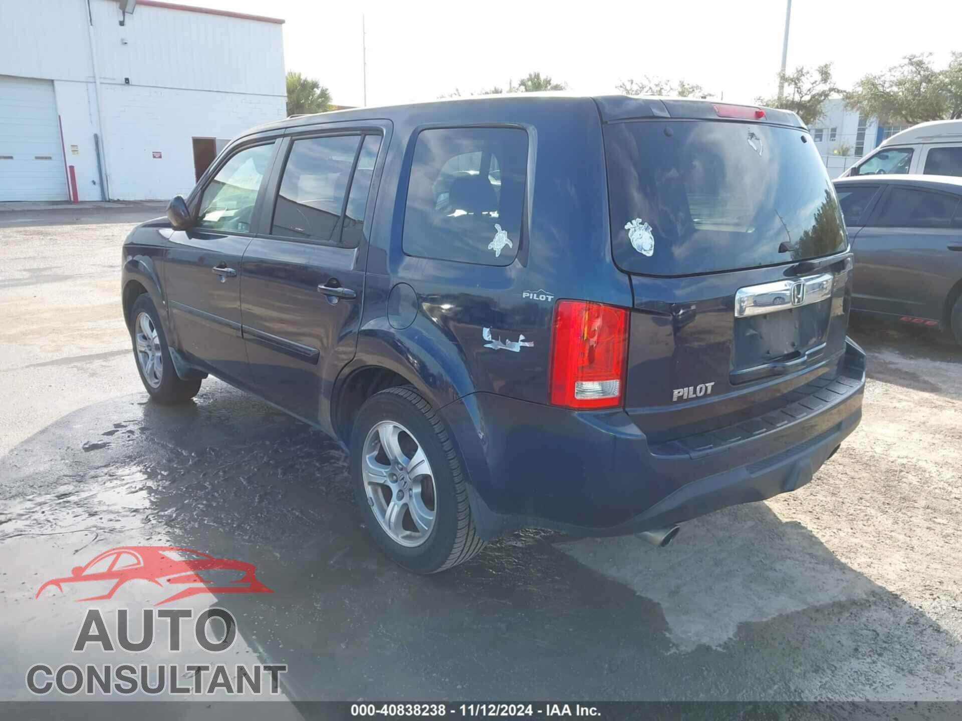 HONDA PILOT 2012 - 5FNYF3H57CB039726