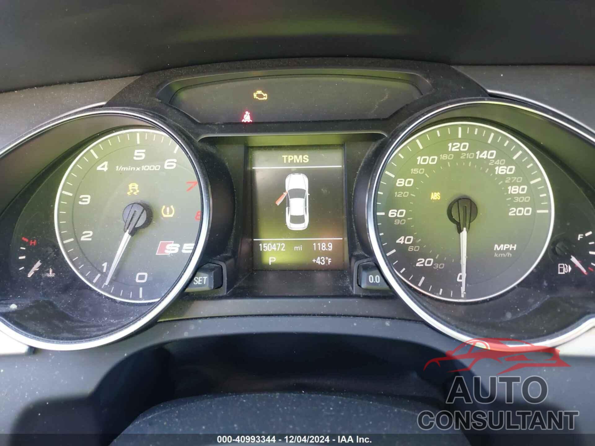 AUDI S5 2012 - WAUVVAFR4CA008133