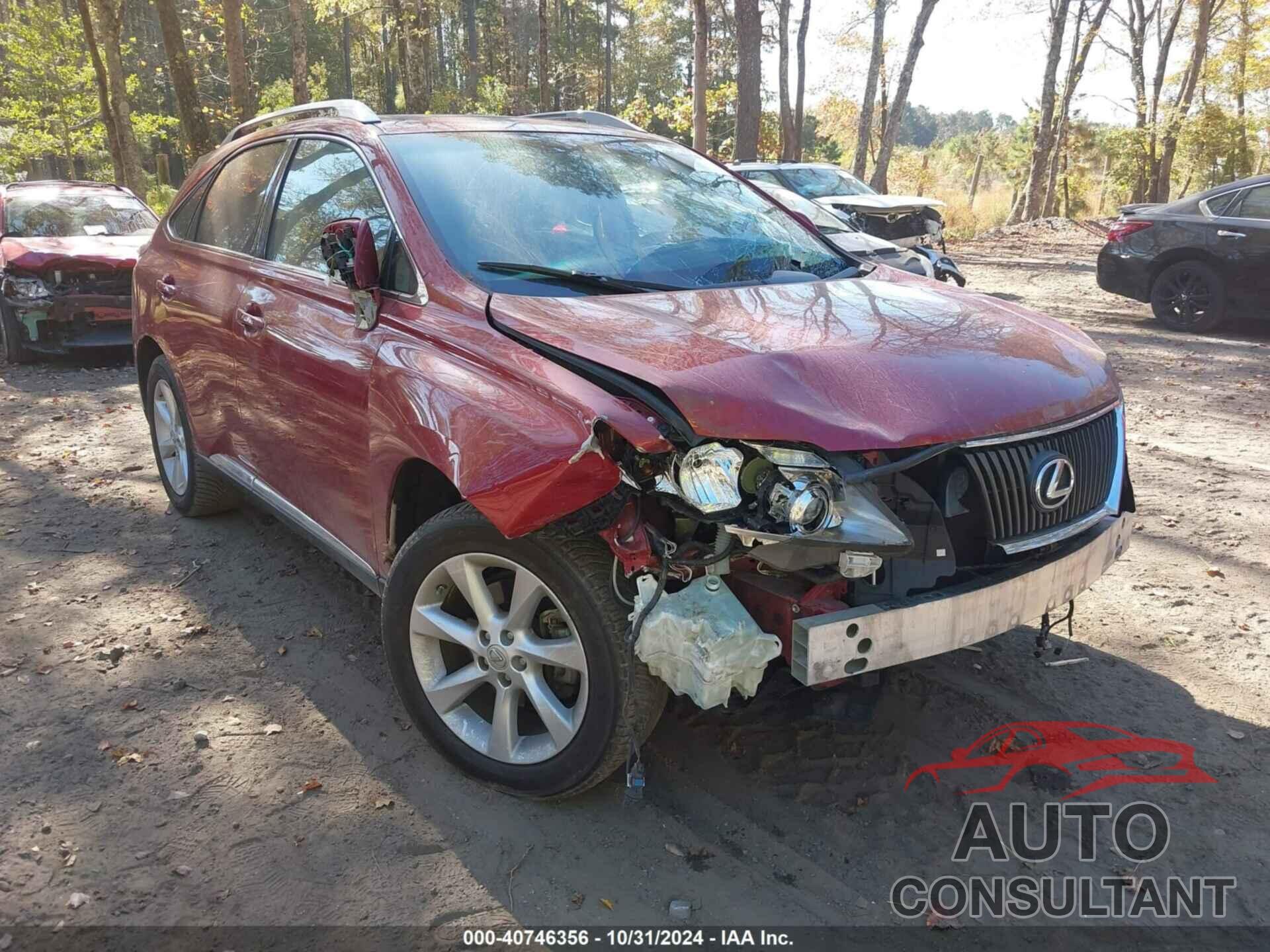 LEXUS RX 350 2011 - 2T2ZK1BA6BC052766