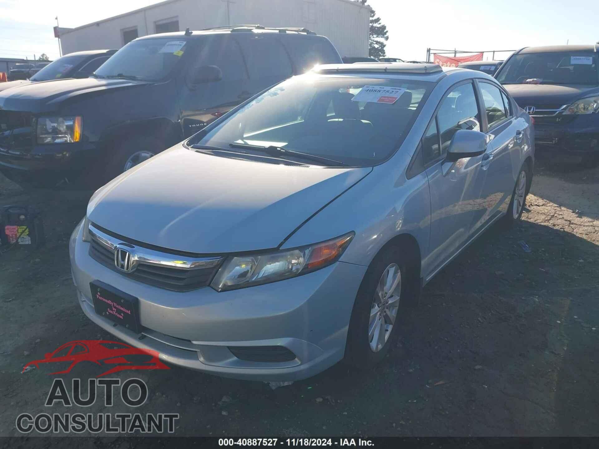 HONDA CIVIC 2012 - 19XFB2F89CE052221