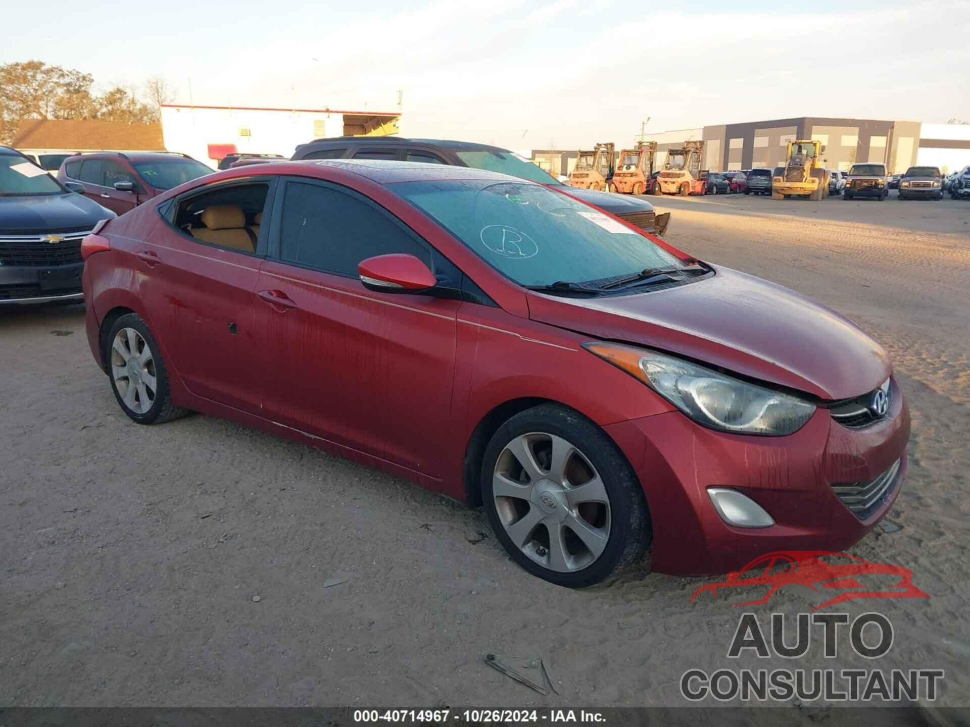 HYUNDAI ELANTRA 2011 - KMHDH4AE6BU153923