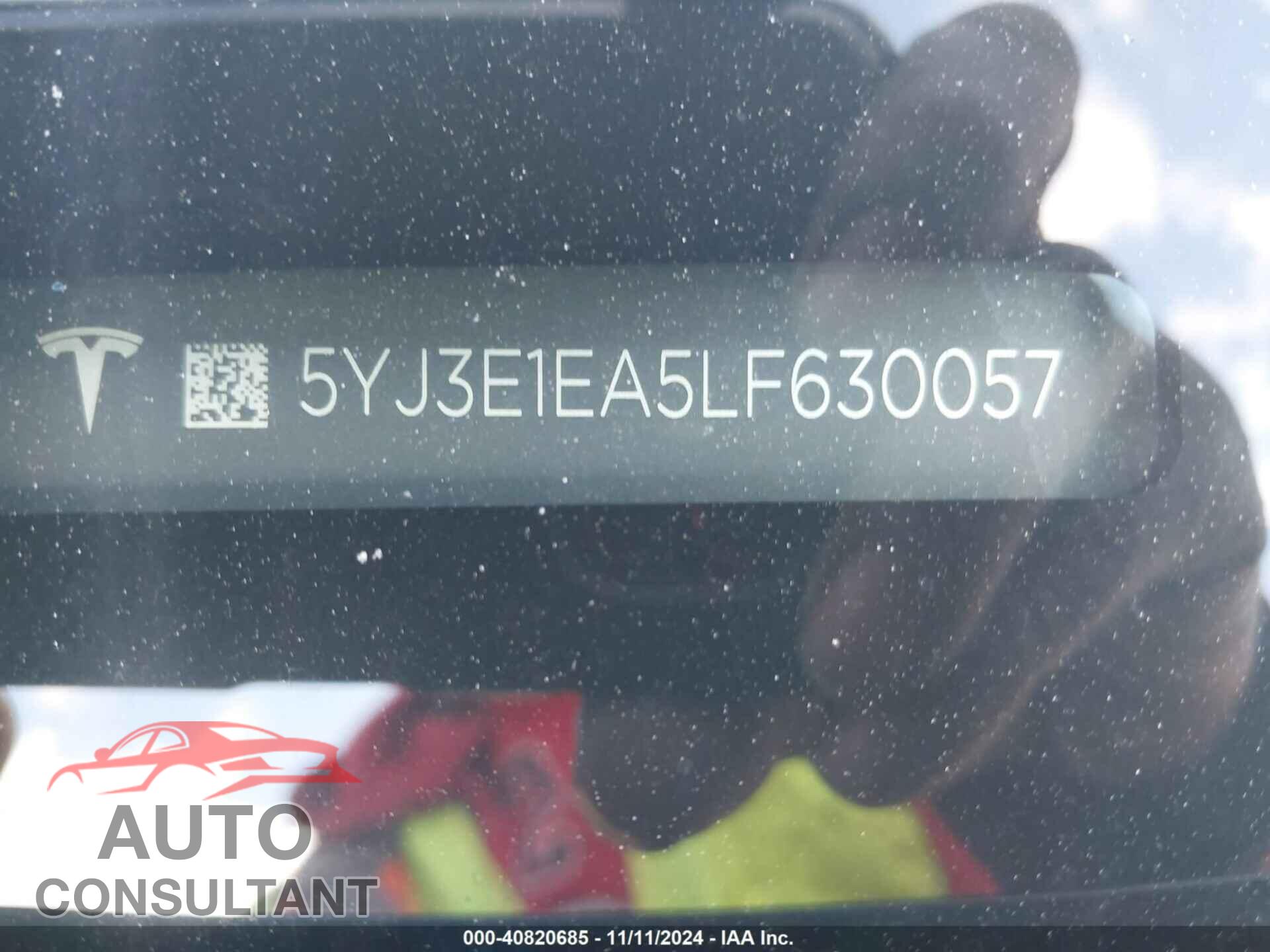 TESLA MODEL 3 2020 - 5YJ3E1EA5LF630057