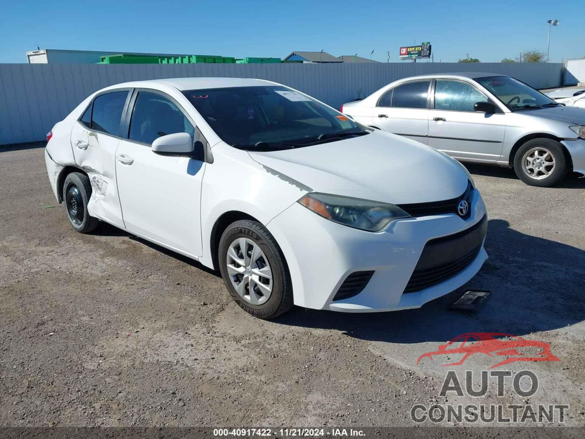 TOYOTA COROLLA 2015 - 5YFBURHE6FP337353