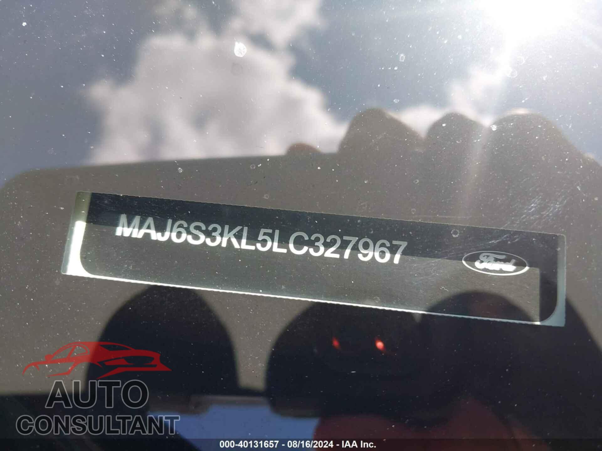 FORD ECOSPORT 2020 - MAJ6S3KL5LC327967