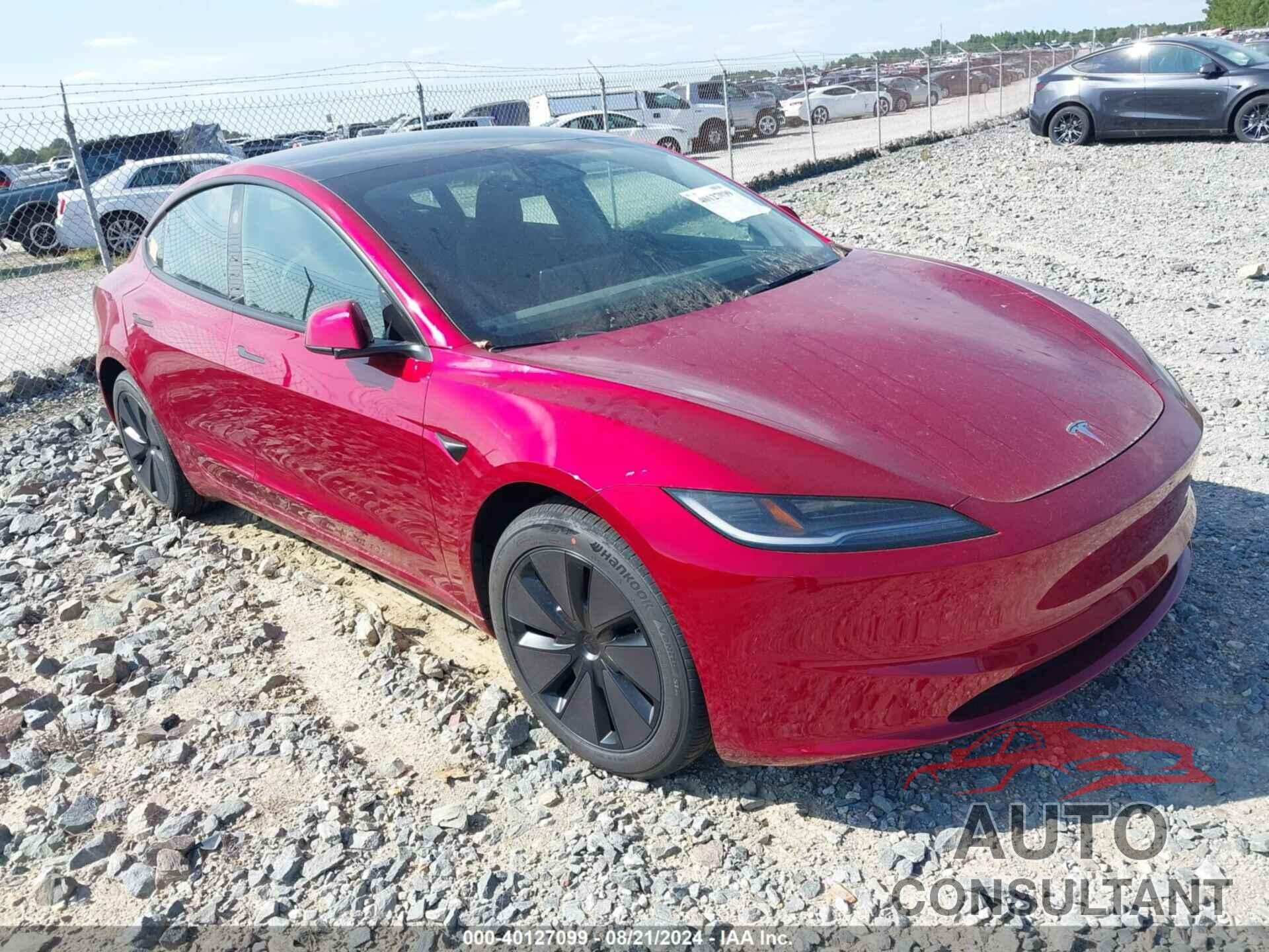 TESLA MODEL 3 2024 - 5YJ3E1EA7RF734073