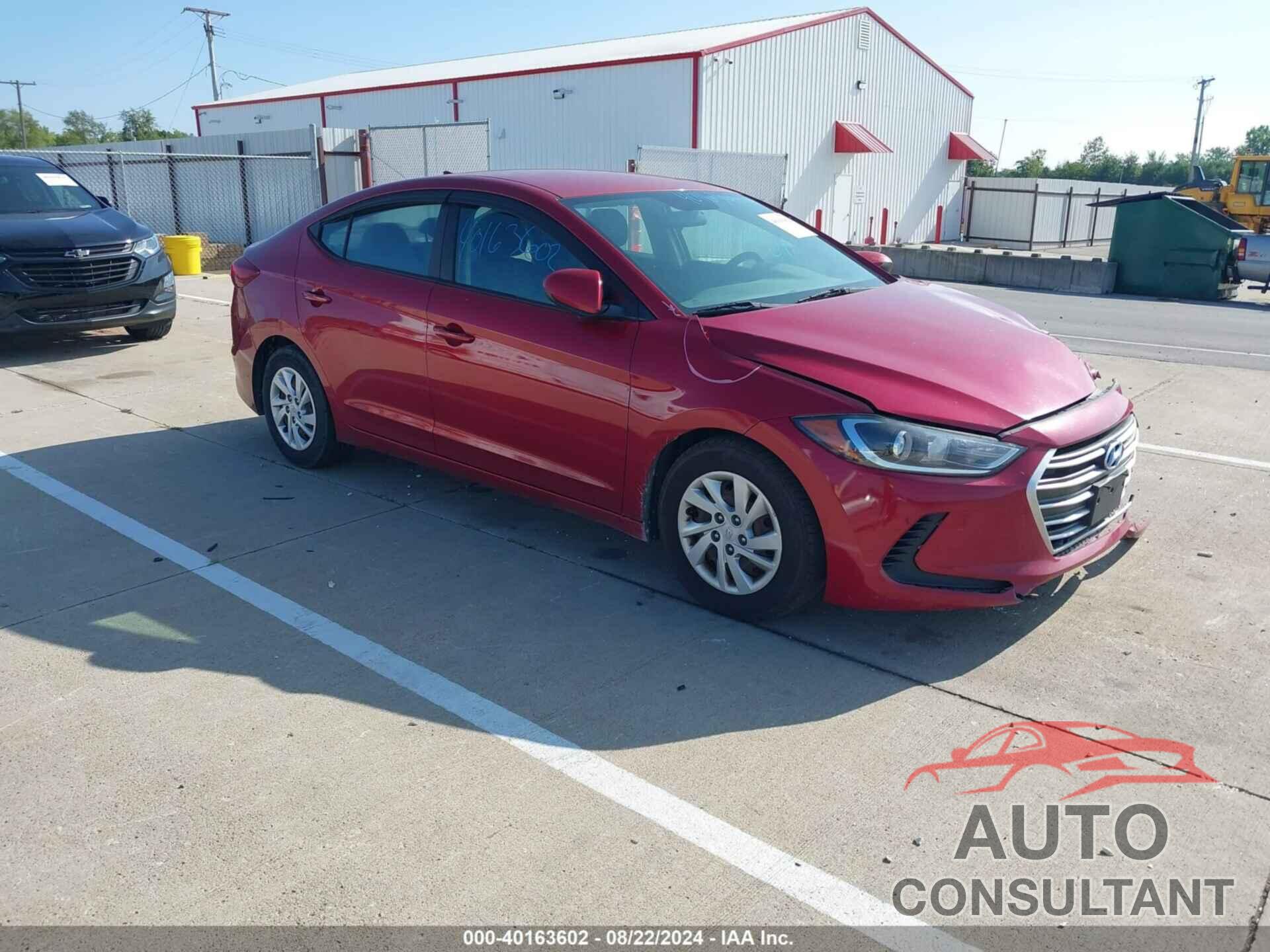 HYUNDAI ELANTRA 2017 - 5NPD74LF0HH130136