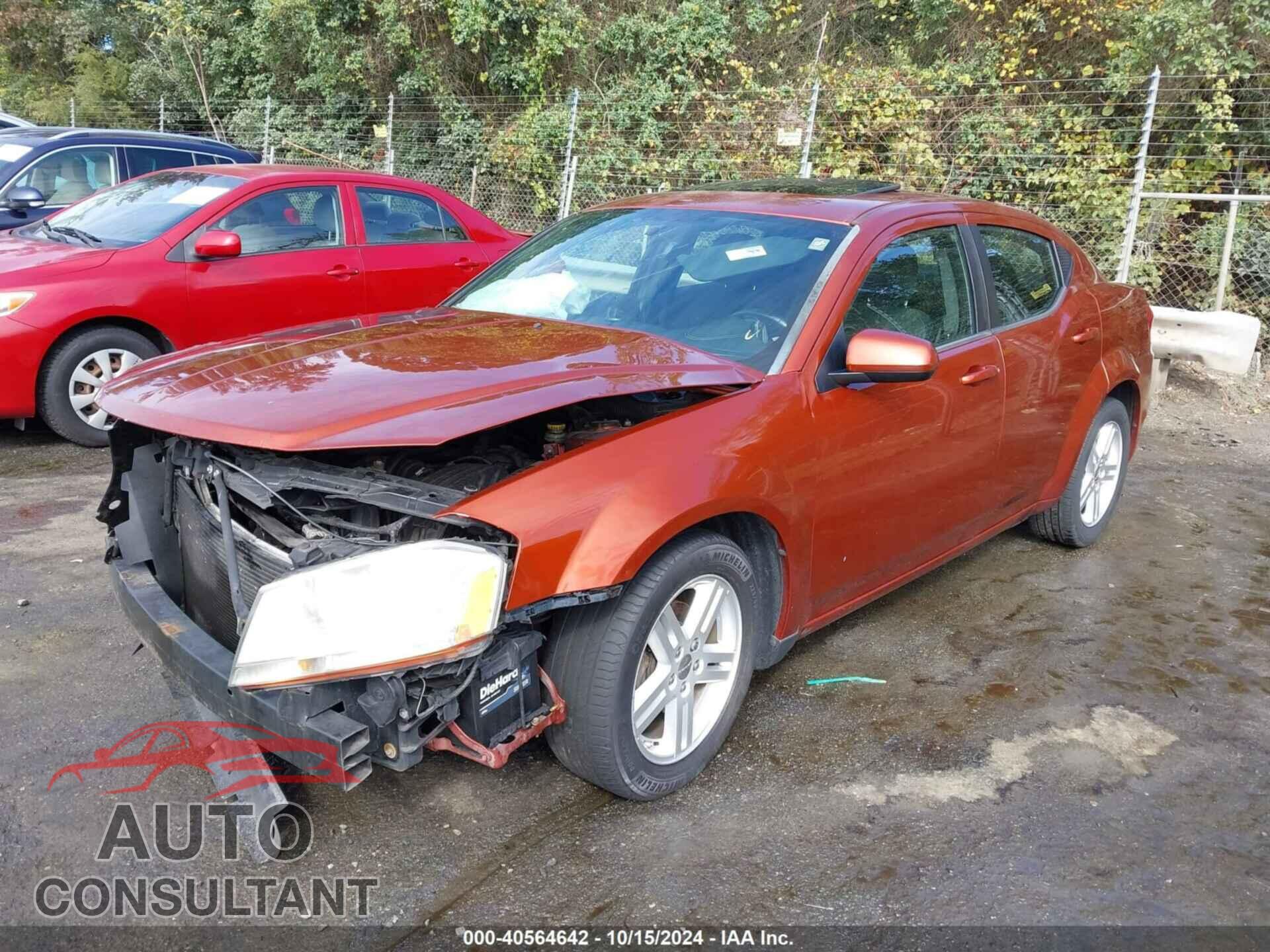 DODGE AVENGER 2012 - 1C3CDZCB6CN235565