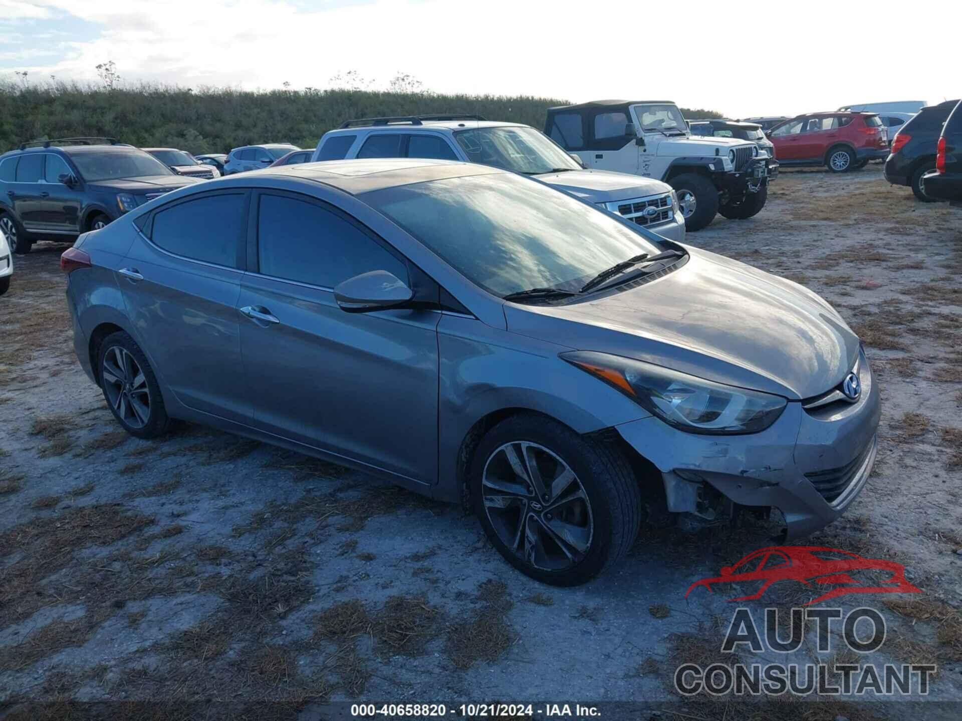 HYUNDAI ELANTRA 2014 - KMHDH4AE8EU055884