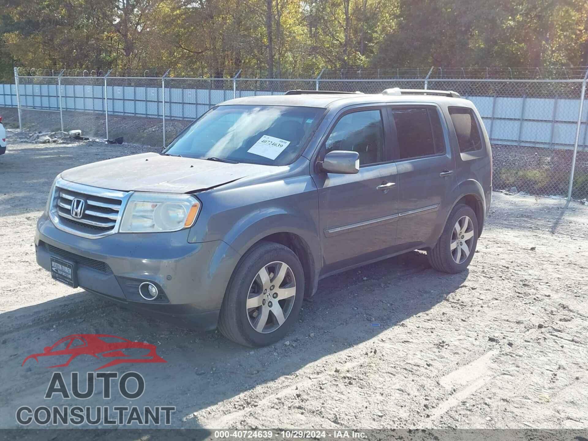 HONDA PILOT 2013 - 5FNYF3H97DB024079