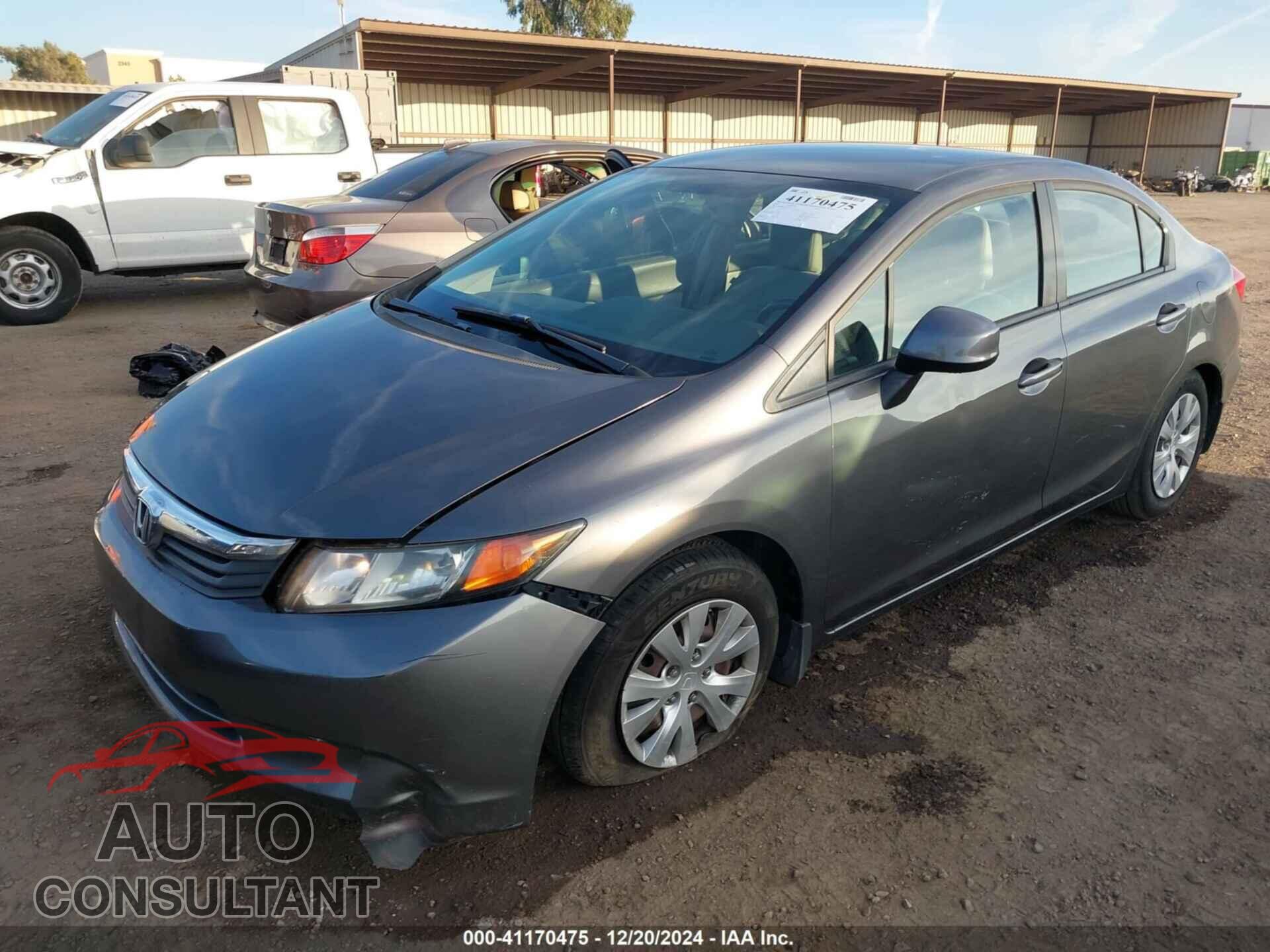 HONDA CIVIC SDN 2012 - 2HGFB2F51CH569377