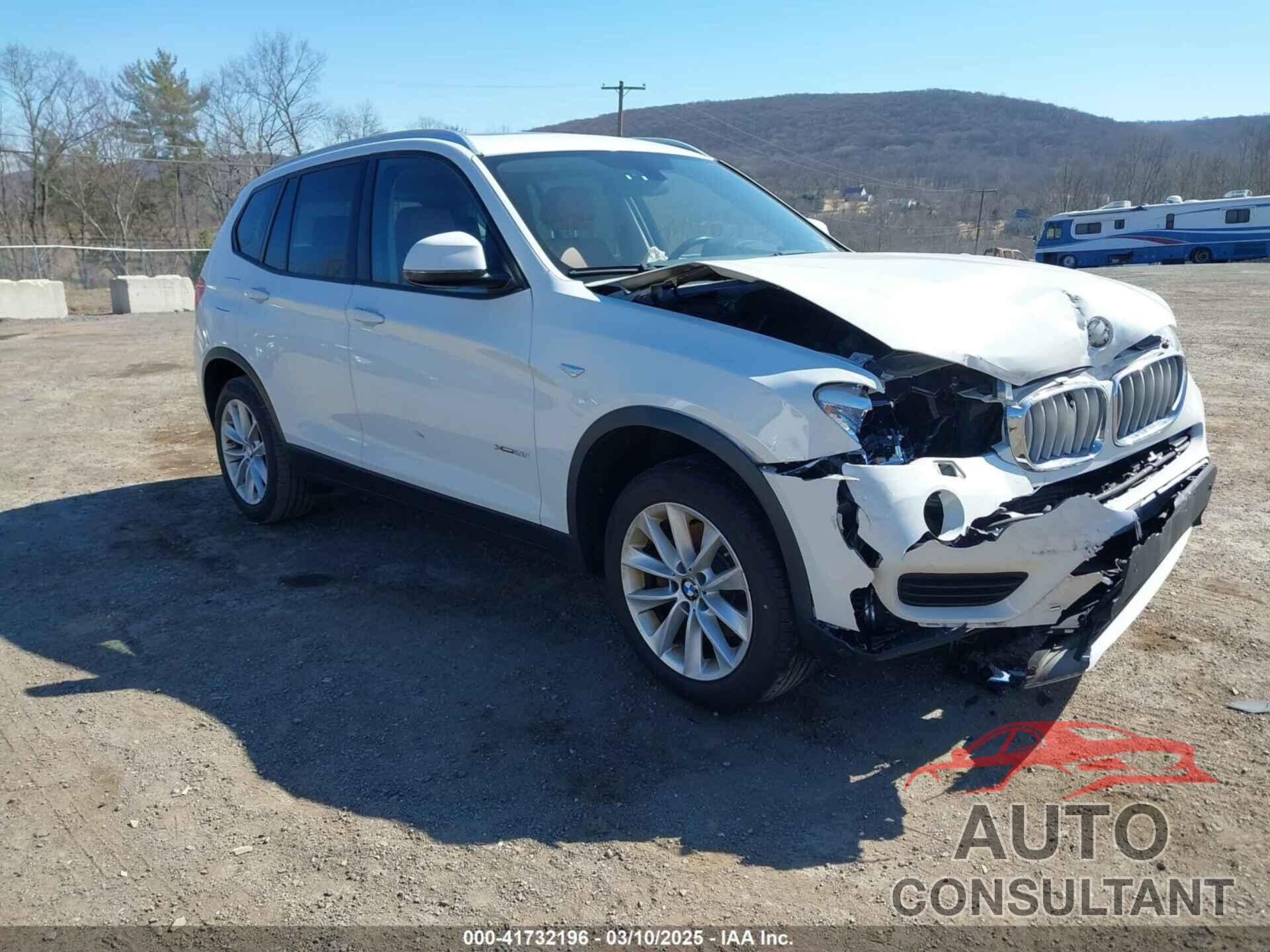 BMW X3 2016 - 5UXWX9C51G0D63971
