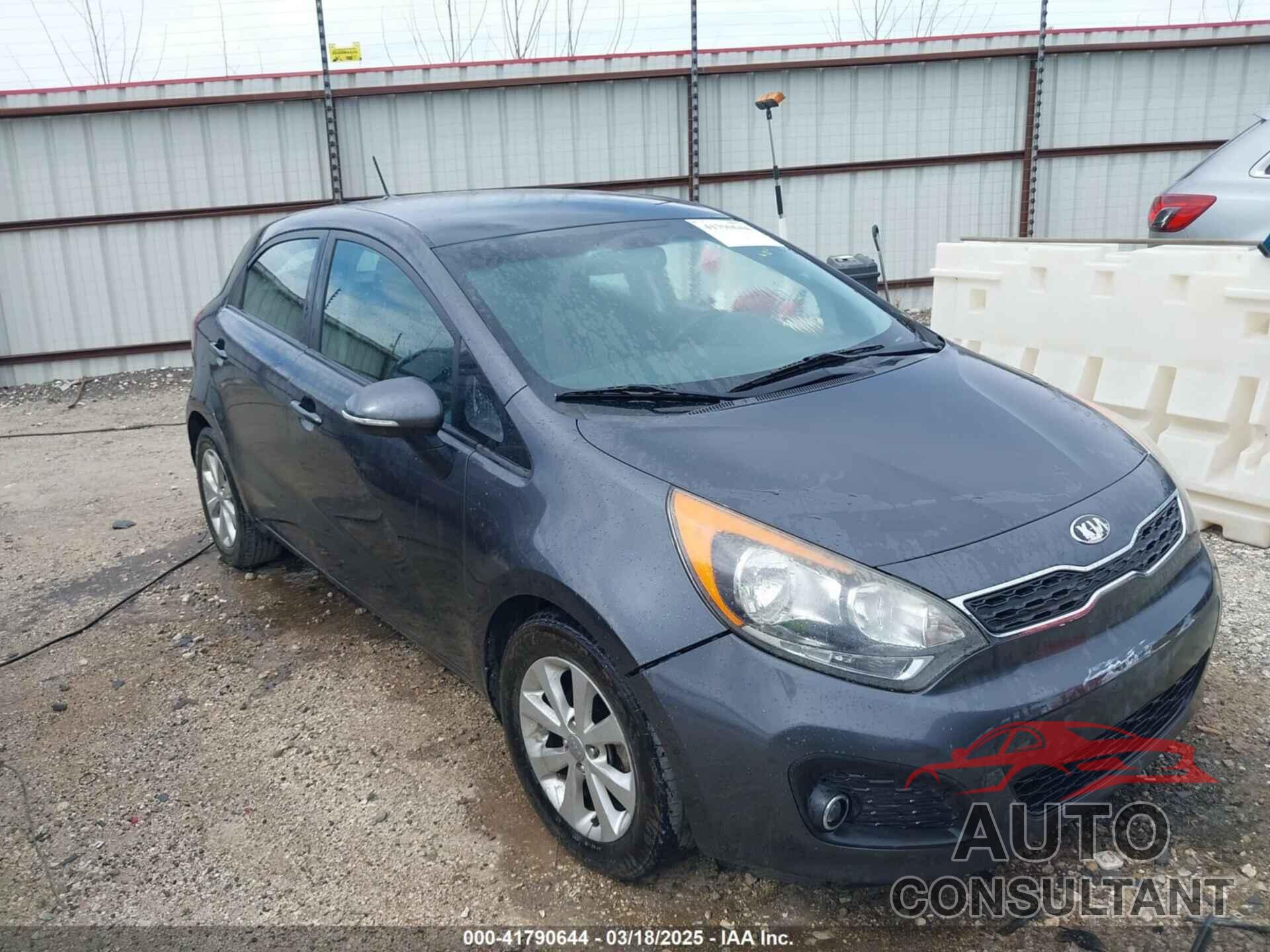 KIA RIO 2013 - KNADN5A39D6302606
