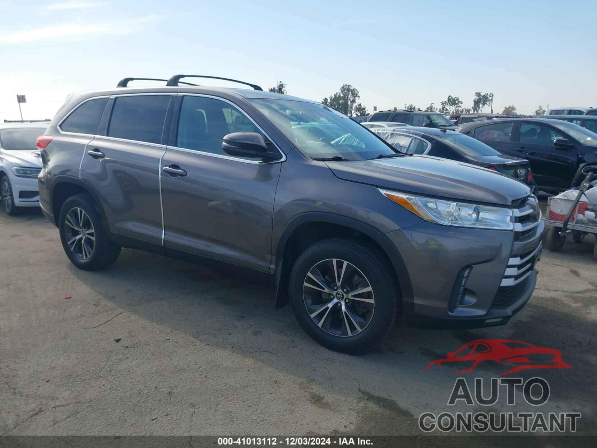 TOYOTA HIGHLANDER 2019 - 5TDZARFH7KS048908