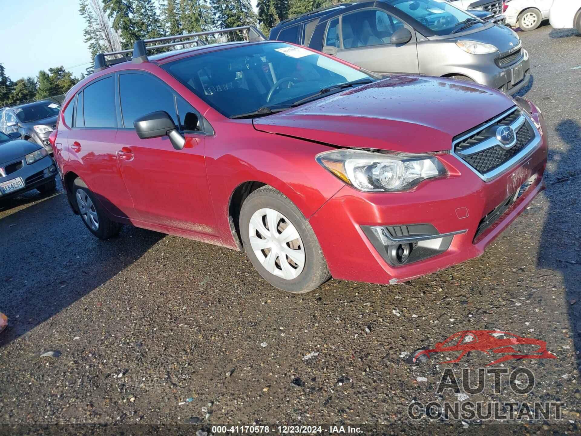 SUBARU IMPREZA 2016 - JF1GPAA64GH287007