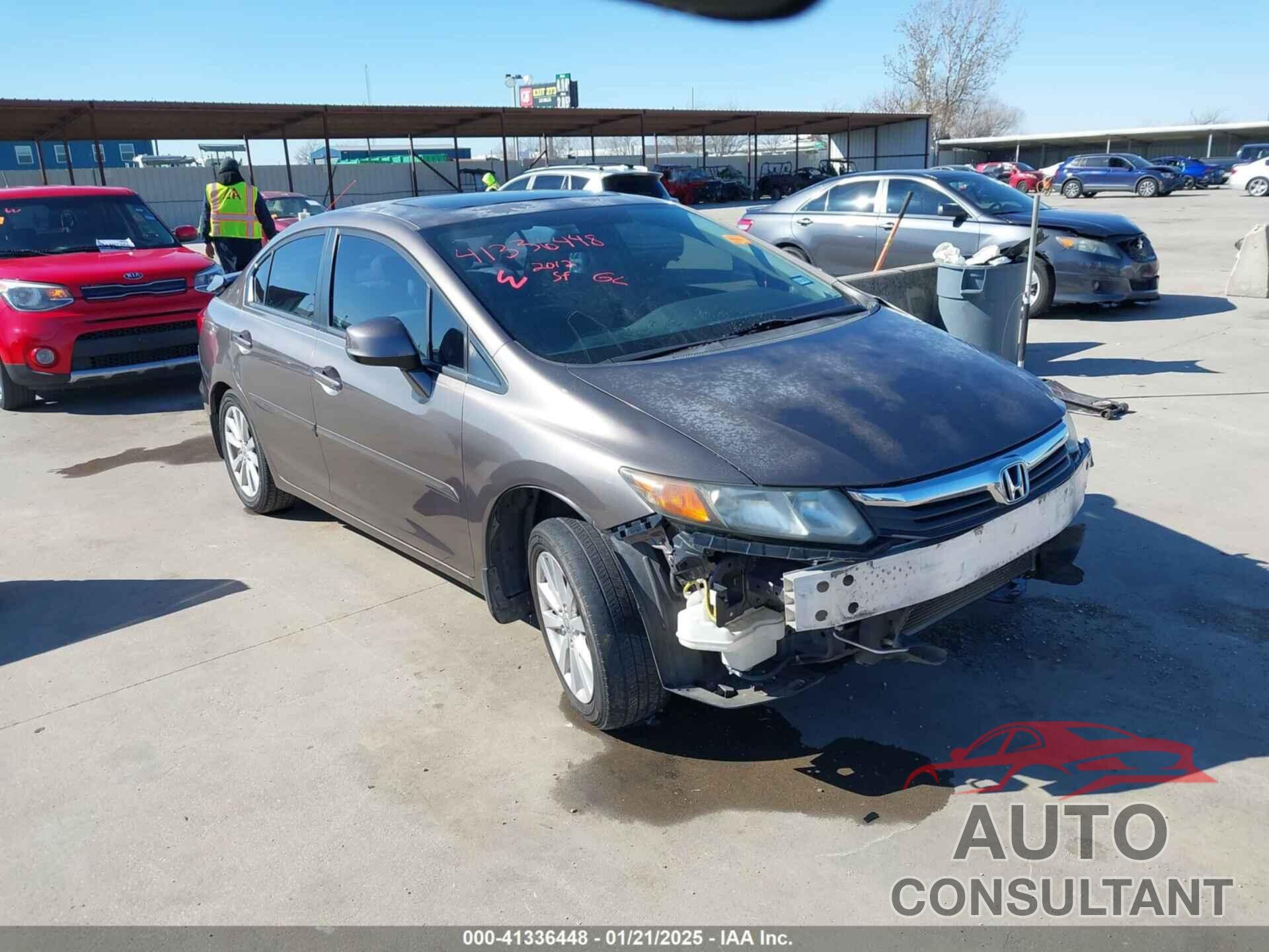 HONDA CIVIC 2012 - 2HGFB2F84CH603256