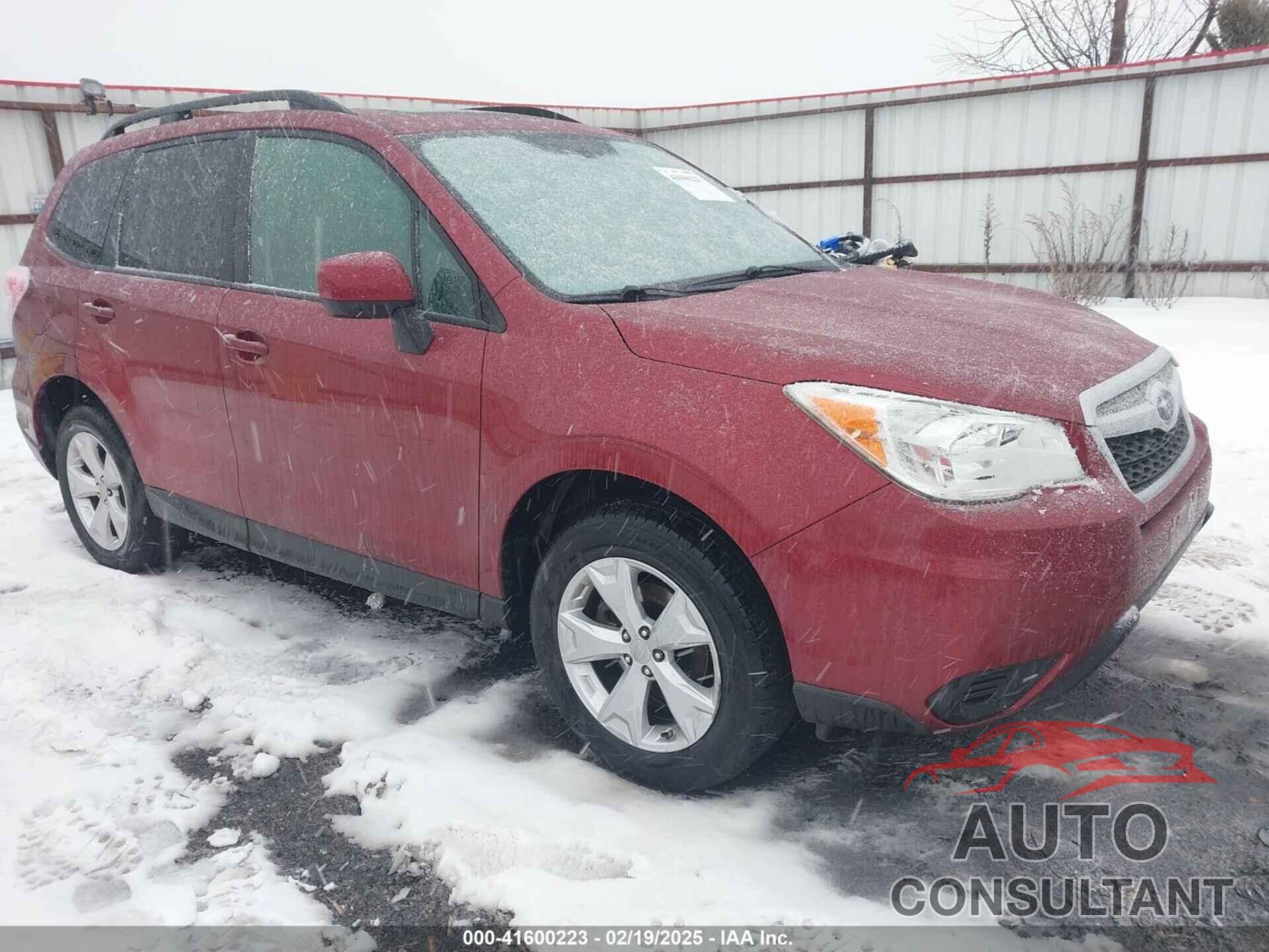 SUBARU FORESTER 2016 - JF2SJADC8GH522288