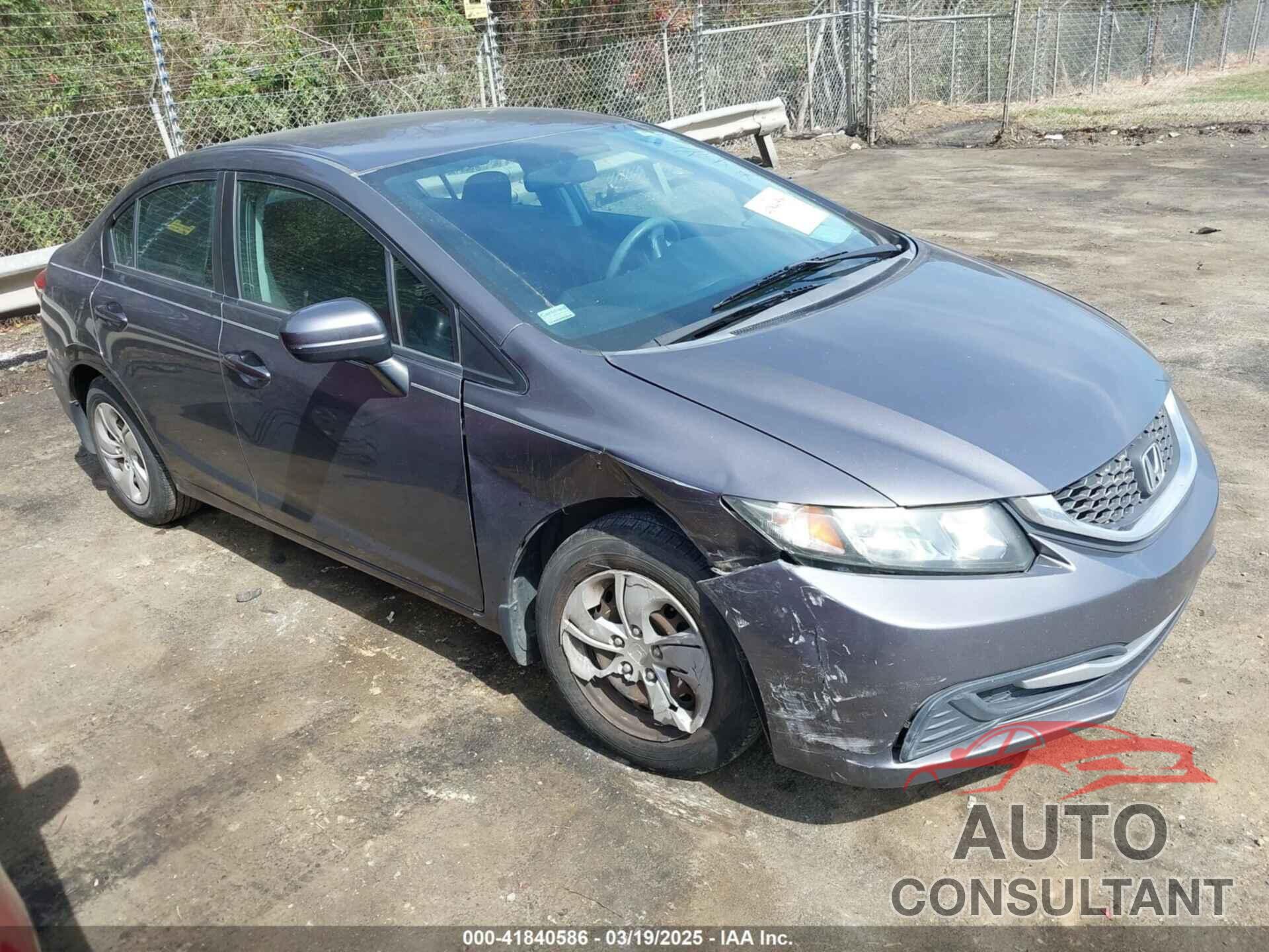 HONDA CIVIC 2014 - 19XFB2F54EE046187