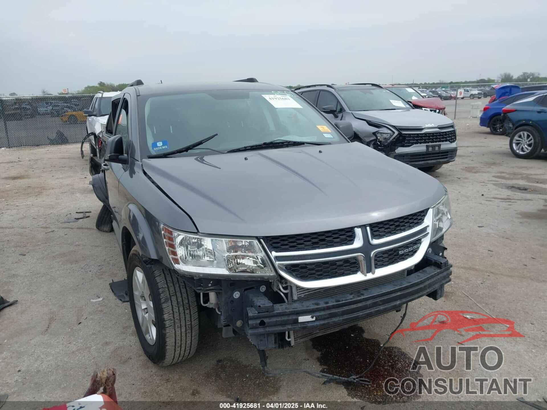 DODGE JOURNEY 2012 - 3C4PDCABXCT168501