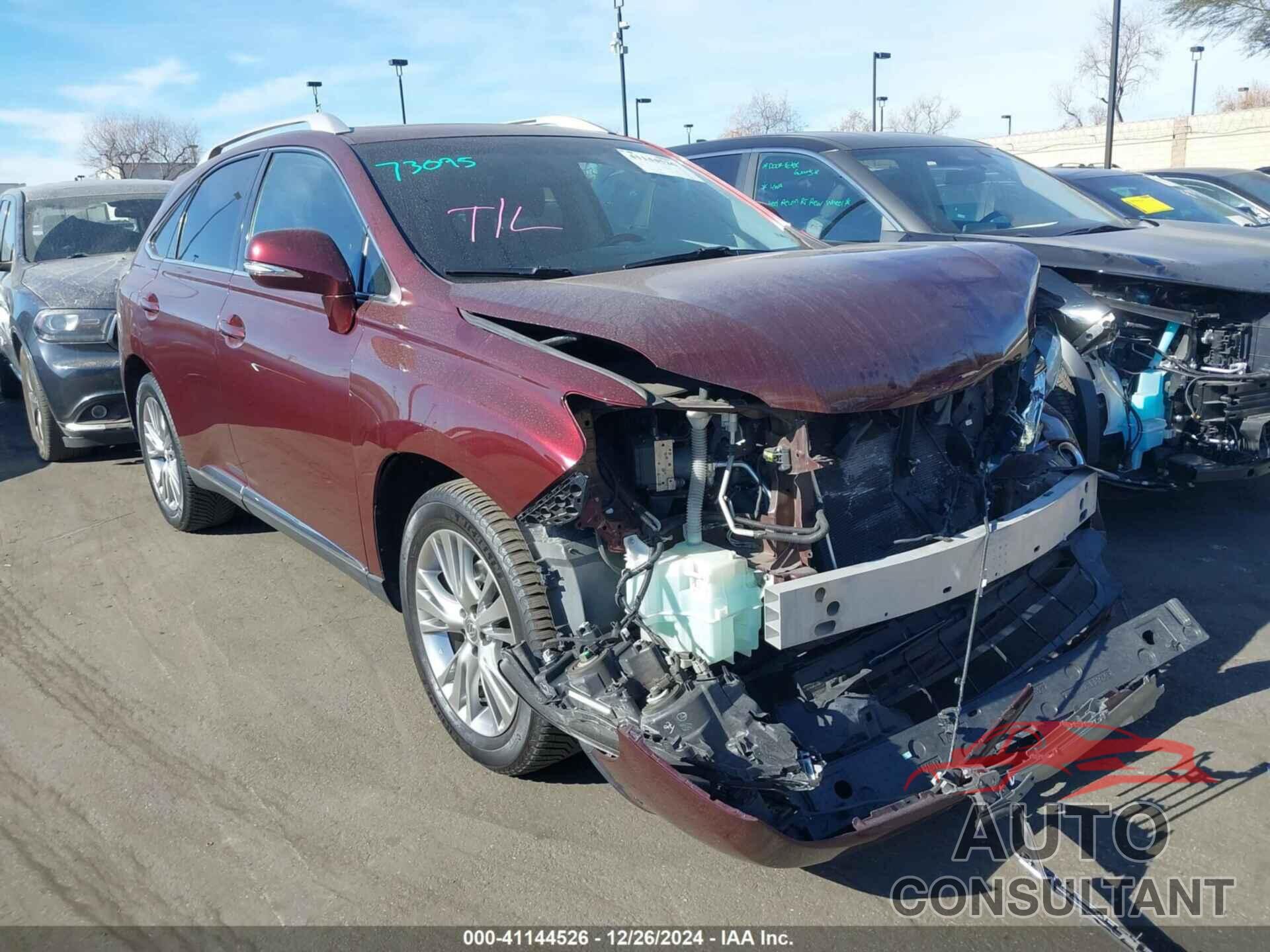 LEXUS RX 350 2013 - 2T2ZK1BA1DC093308