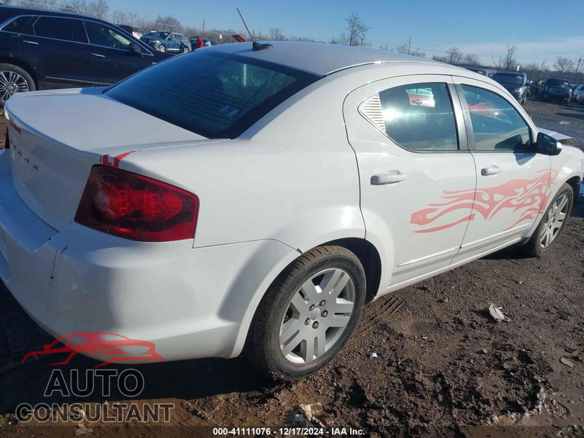 DODGE AVENGER 2012 - 1C3CDZAB2CN194287