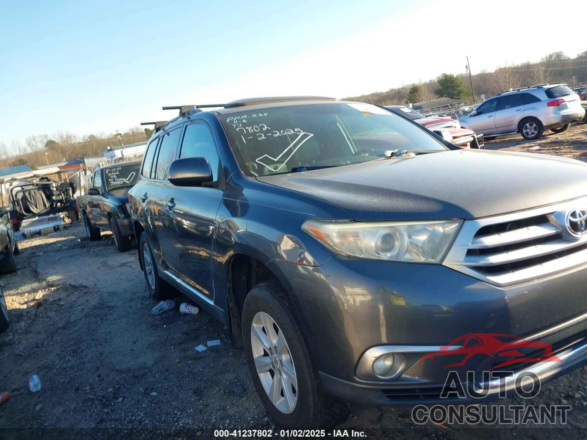 TOYOTA HIGHLANDER 2013 - 5TDBK3EH0DS200429