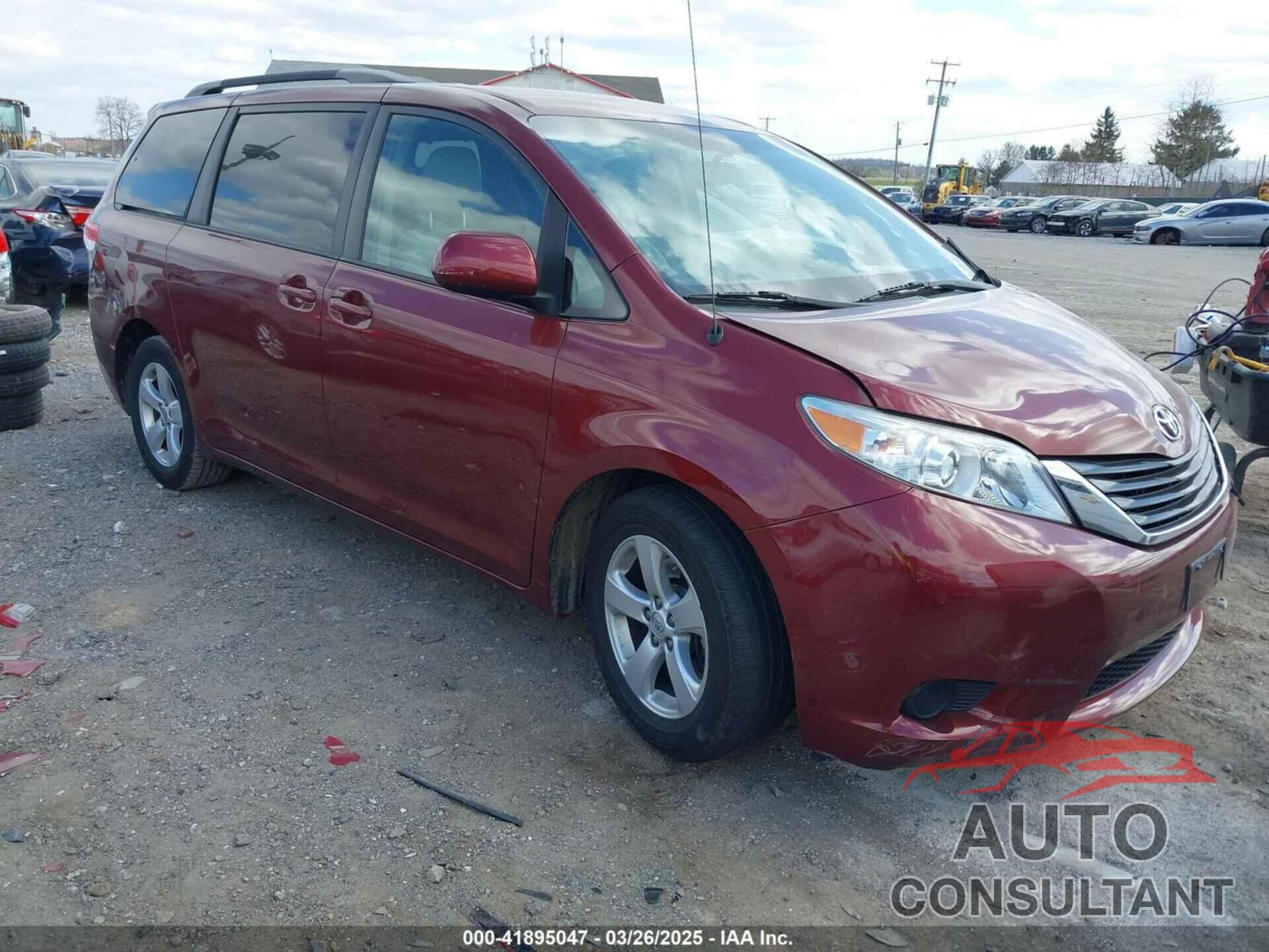 TOYOTA SIENNA 2014 - 5TDKK3DC6ES527036