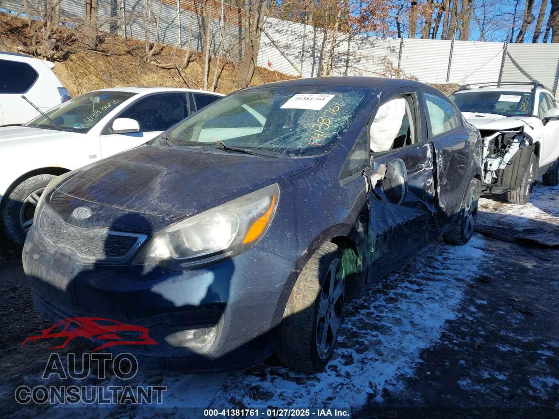 KIA RIO 2012 - KNADN4A37C6061637