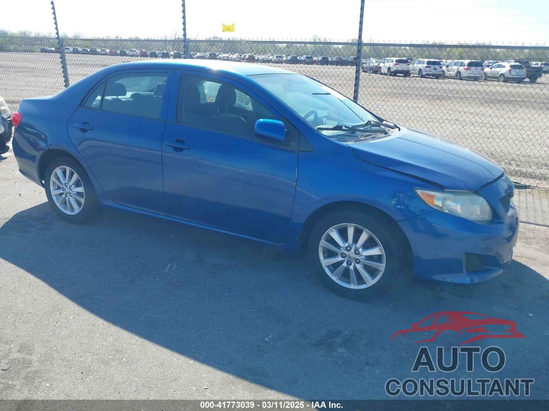 TOYOTA COROLLA 2009 - JTDBL40E099039697