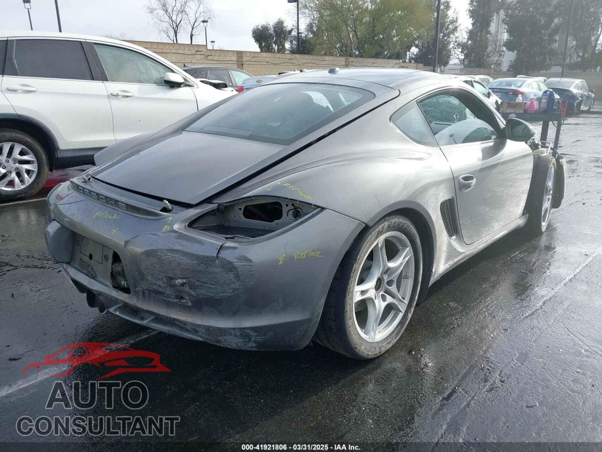 PORSCHE CAYMAN 2012 - WP0AA2A88CS760106