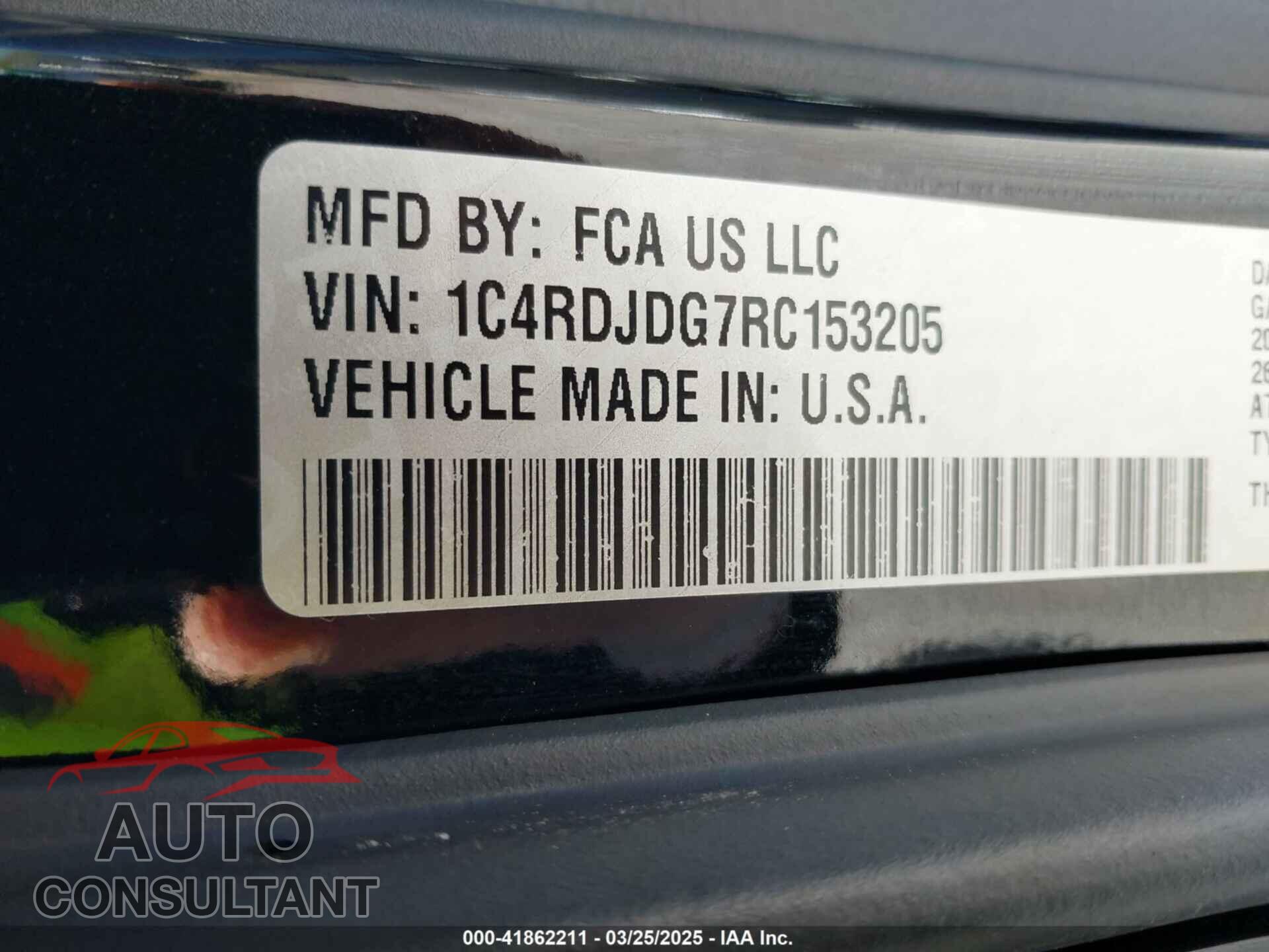 DODGE DURANGO 2024 - 1C4RDJDG7RC153205