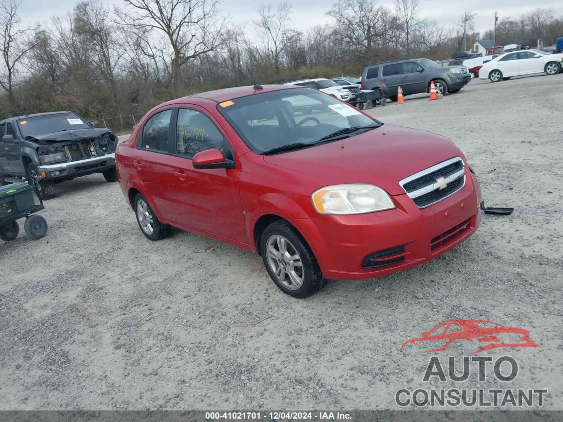 CHEVROLET AVEO 2009 - KL1TD56E69B657847