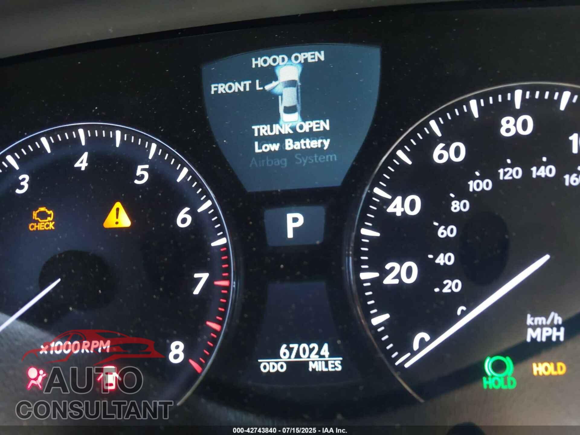 LEXUS LS 460 2010 - JTHBL5EF5A5092493