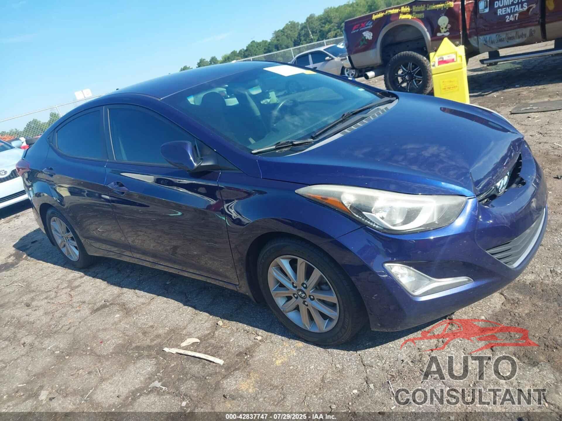 HYUNDAI ELANTRA 2014 - 5NPDH4AE3EH481853