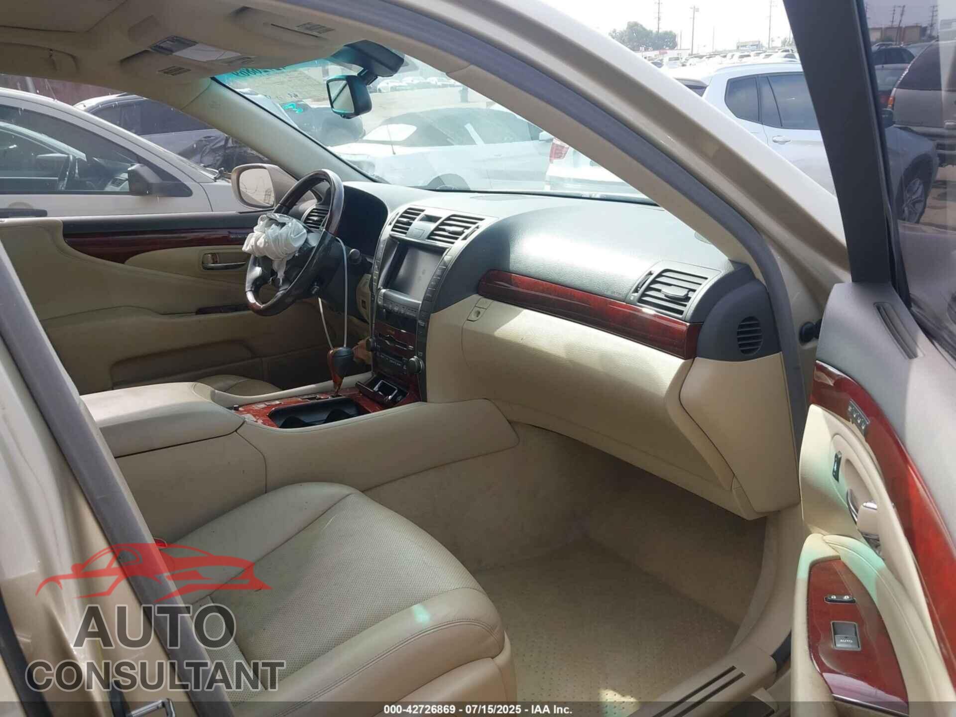 LEXUS LS 460 2009 - JTHBL46F195088008