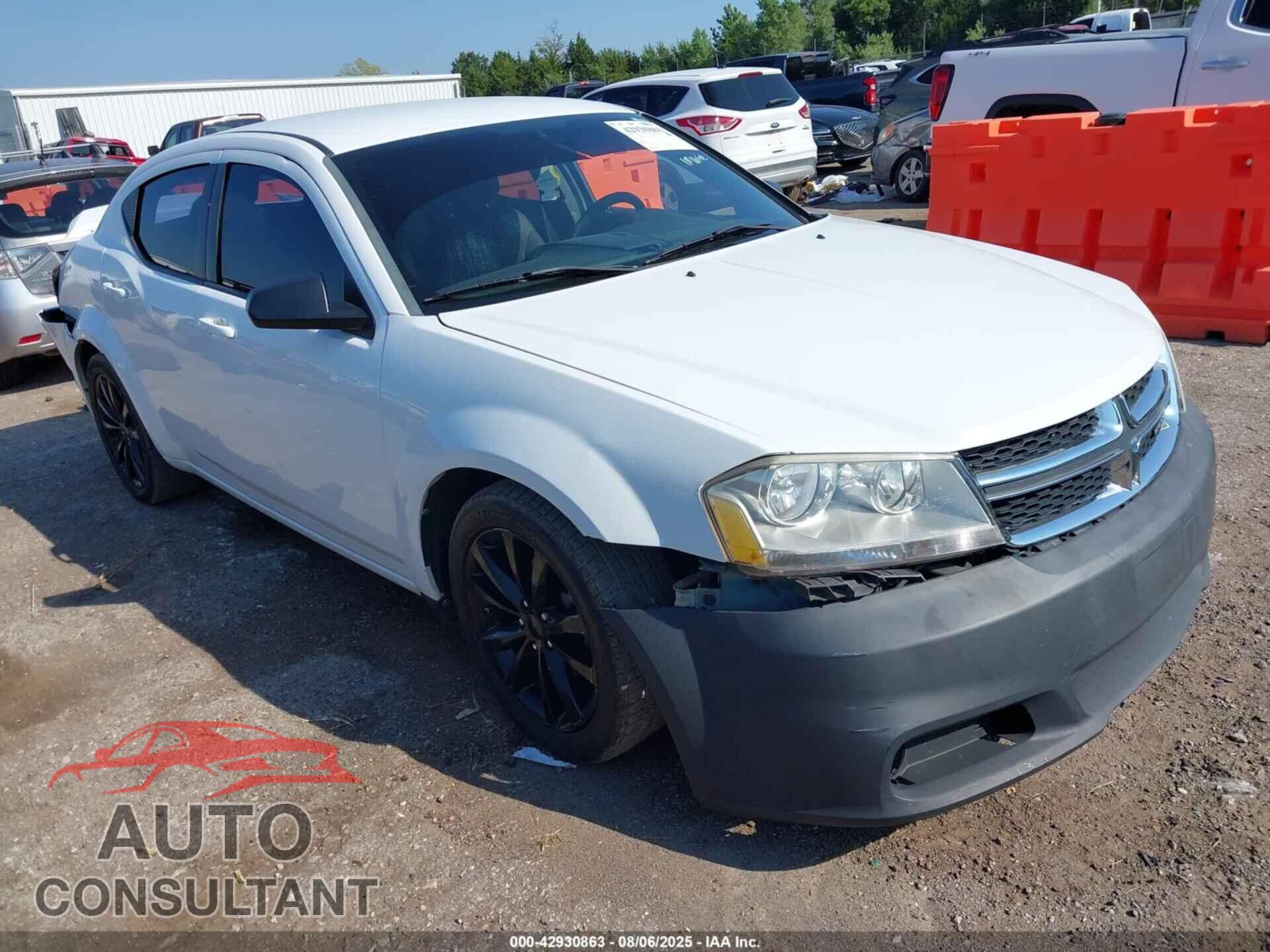 DODGE AVENGER 2013 - 1C3CDZAG4DN750659