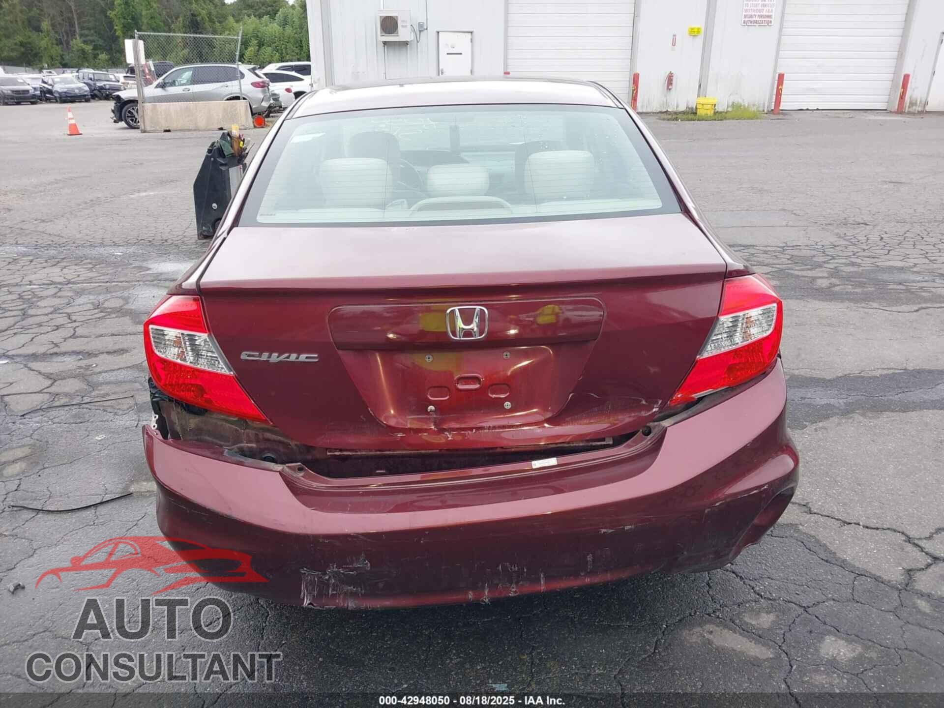HONDA CIVIC 2012 - 2HGFB2F5XCH609150