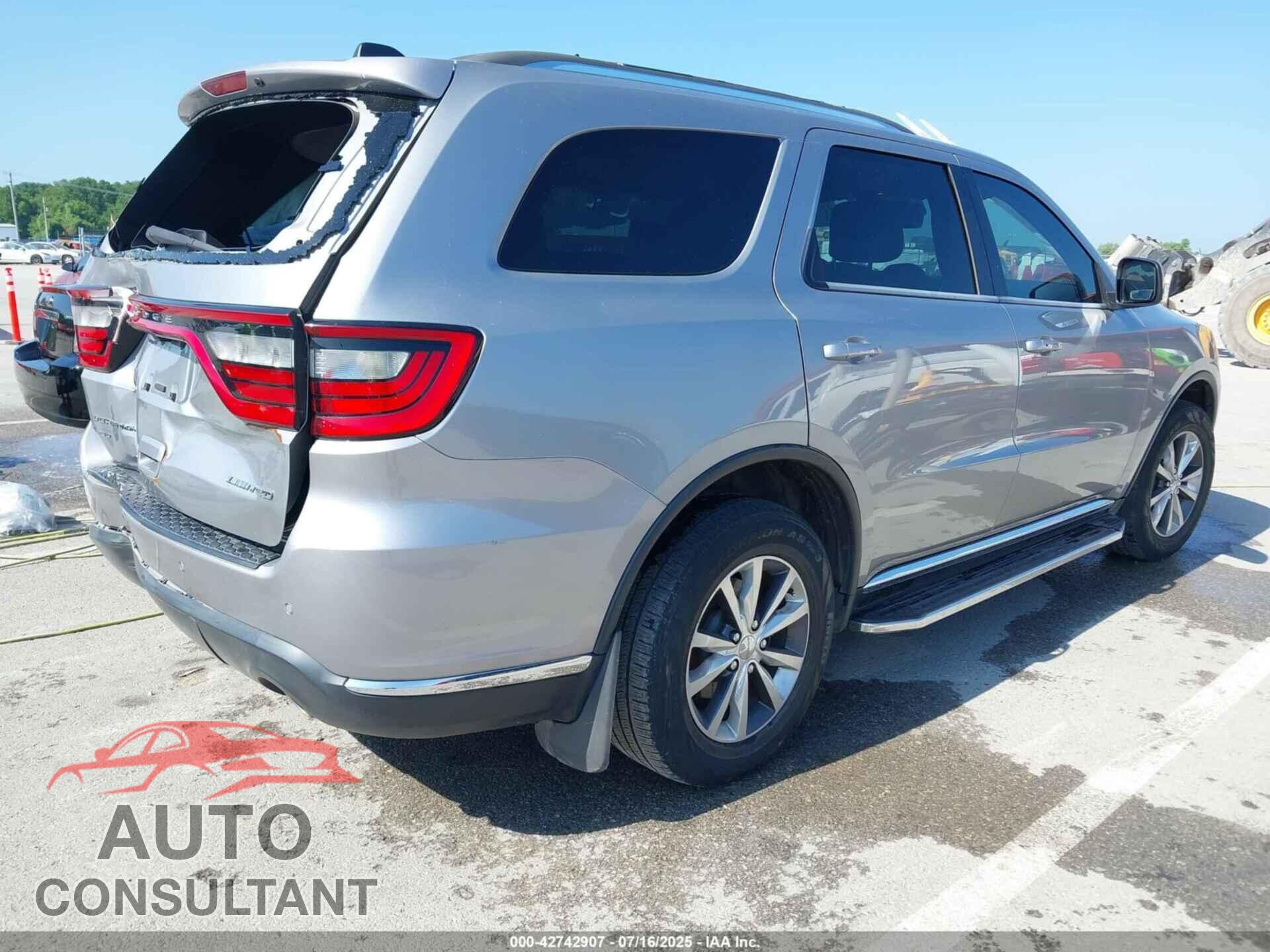DODGE DURANGO 2016 - 1C4RDJDG3GC301959