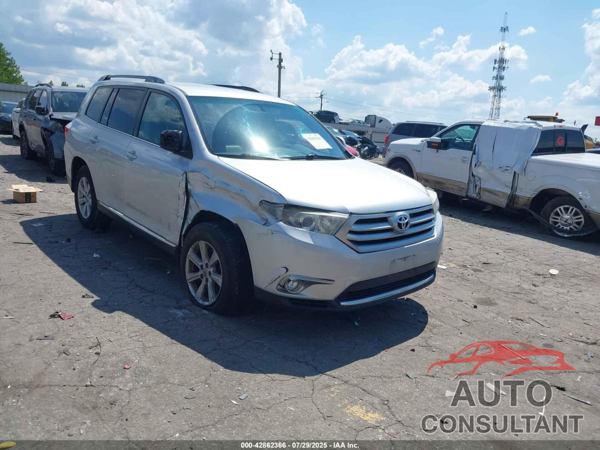 TOYOTA HIGHLANDER 2011 - 5TDZK3EH9BS026212