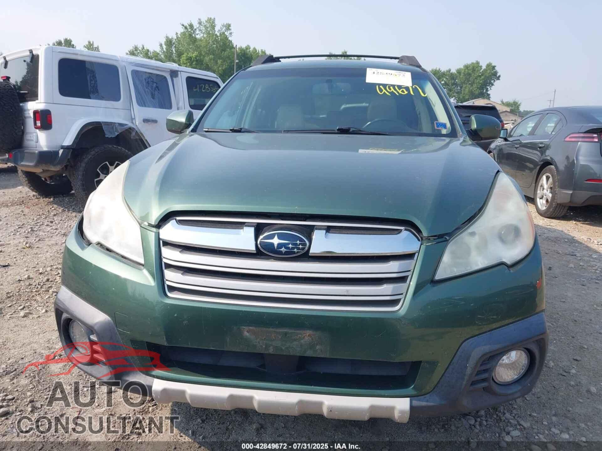 SUBARU OUTBACK 2013 - 4S4BRBLC8D3204478